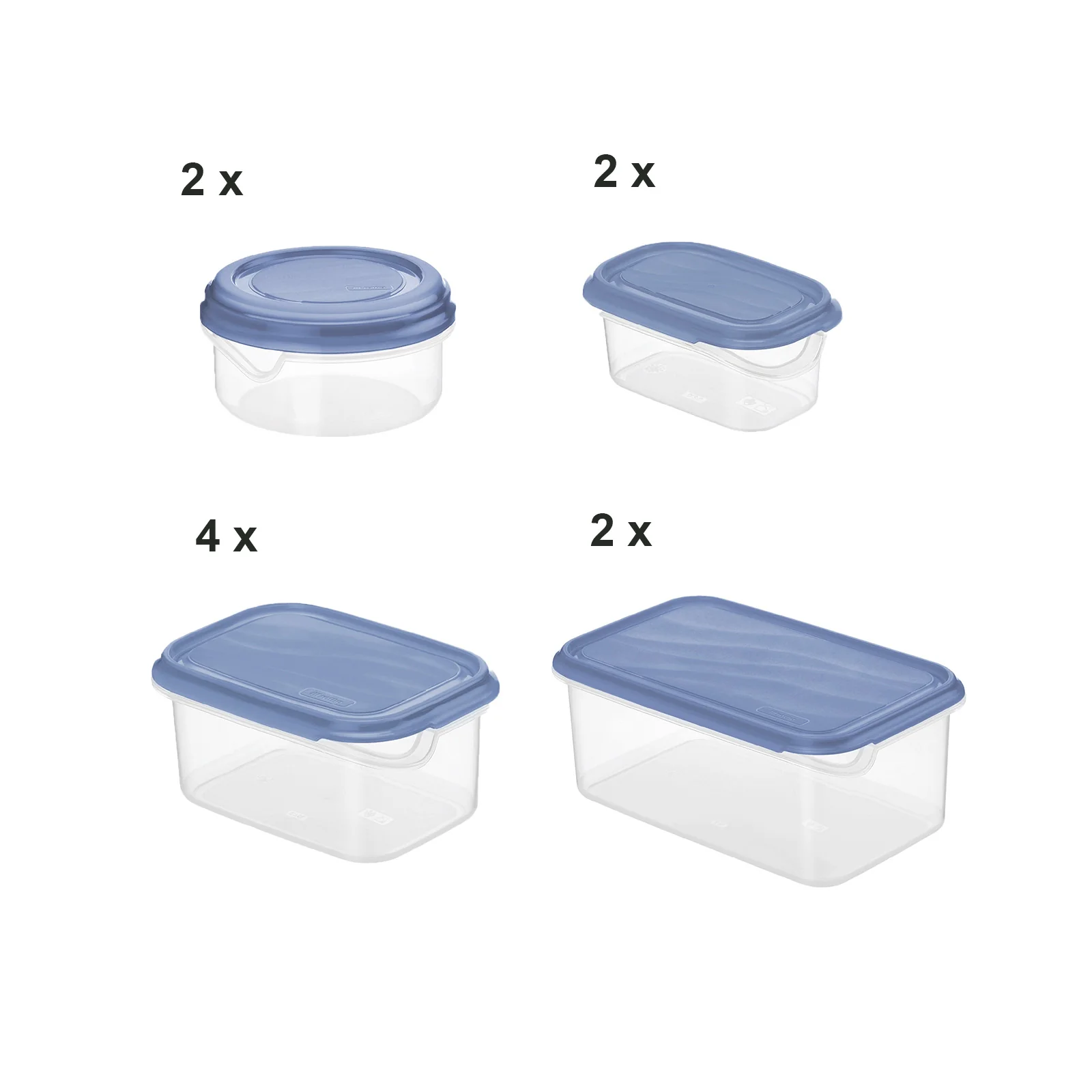 10er Set Kühlschrankdose RONDO