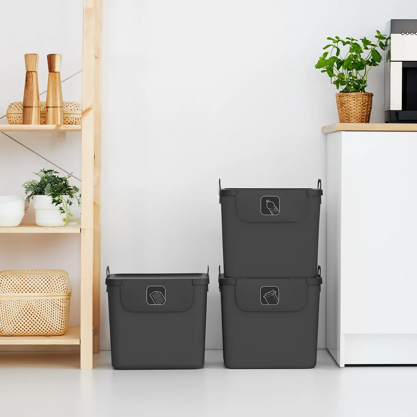 3er Set Recycling Müllsystem 30 L JIVE - Image 12