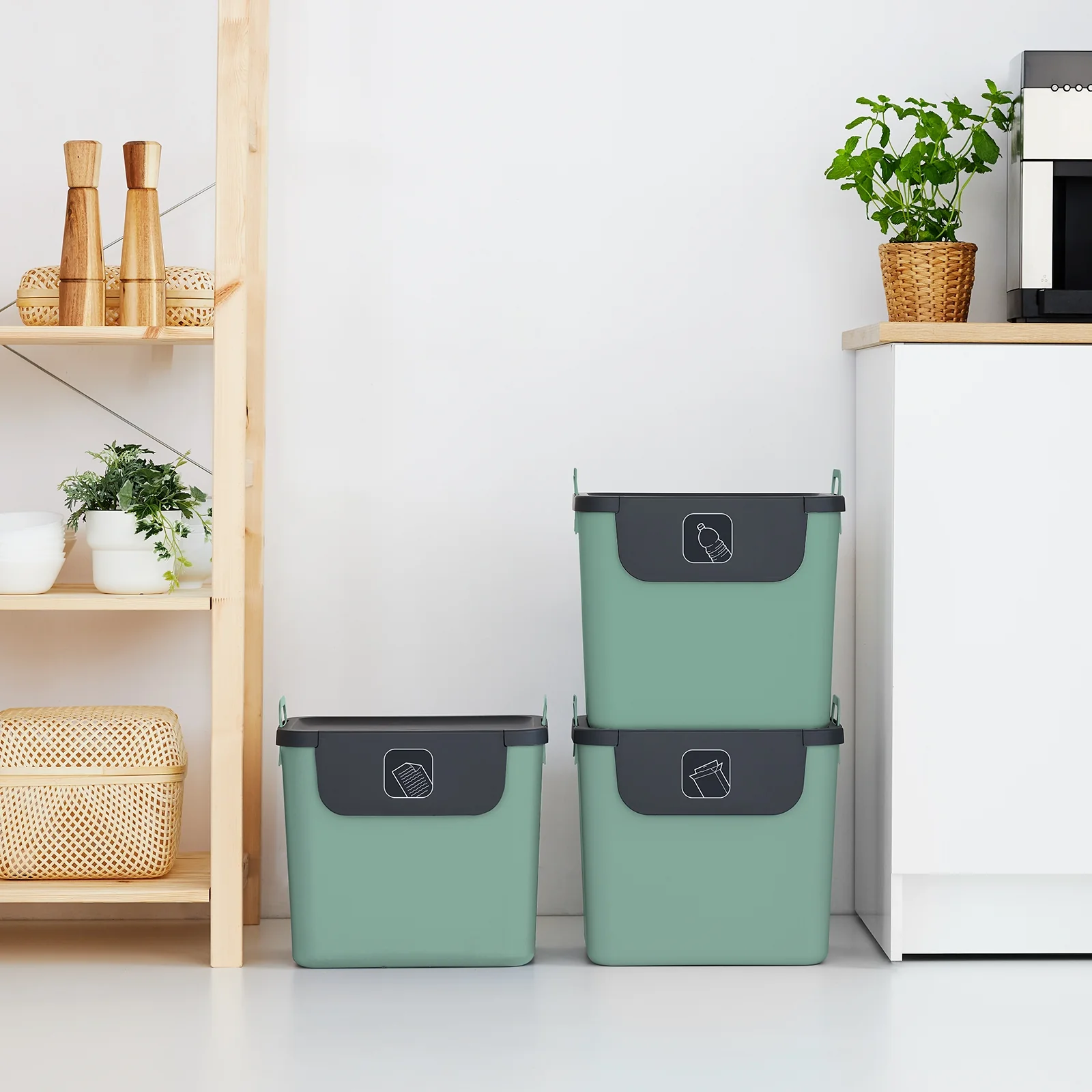 3er Set Recycling Müllsystem 30 L JIVE - Image 14