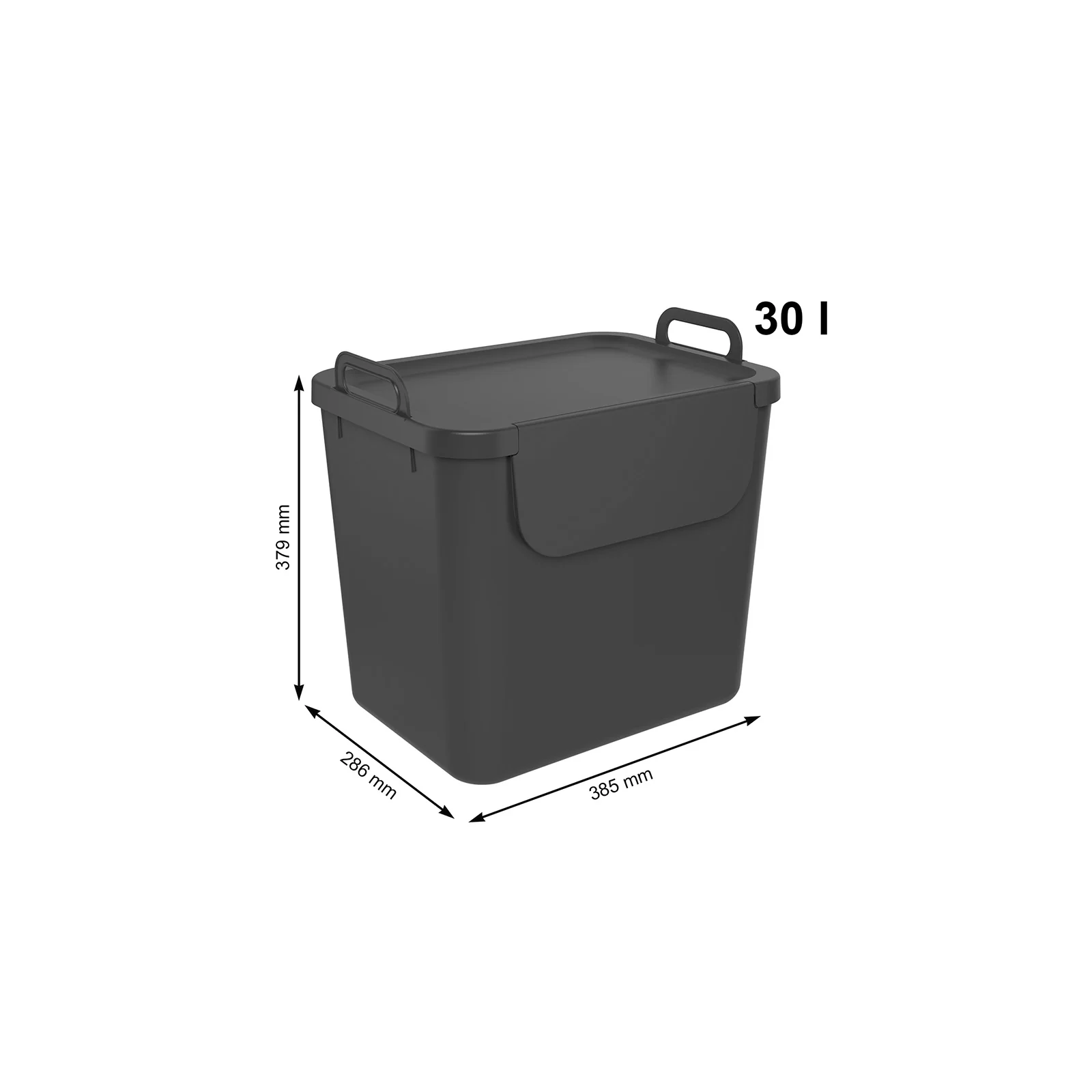 3er Set Recycling Müllsystem 30 L JIVE - Image 19