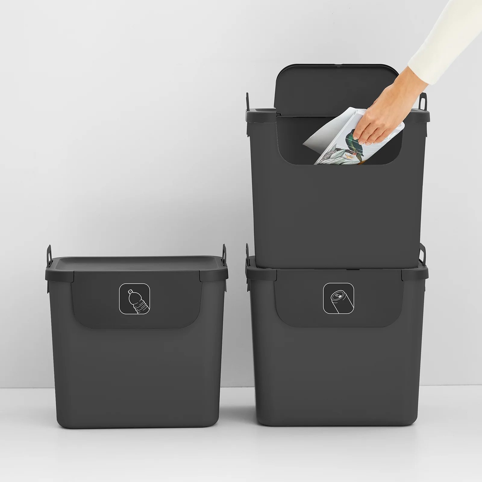 3er Set Recycling Müllsystem 30 L JIVE - Image 22
