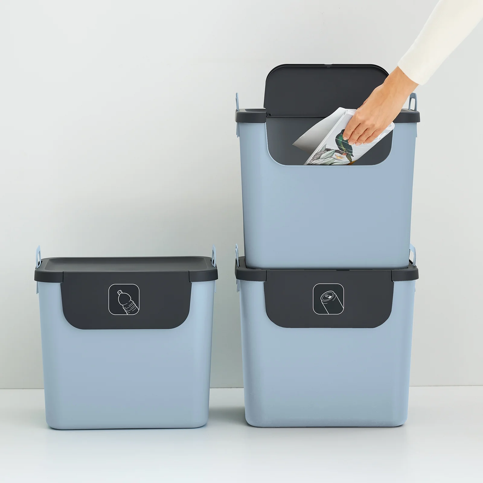 3er Set Recycling Müllsystem 30 L JIVE - Image 23