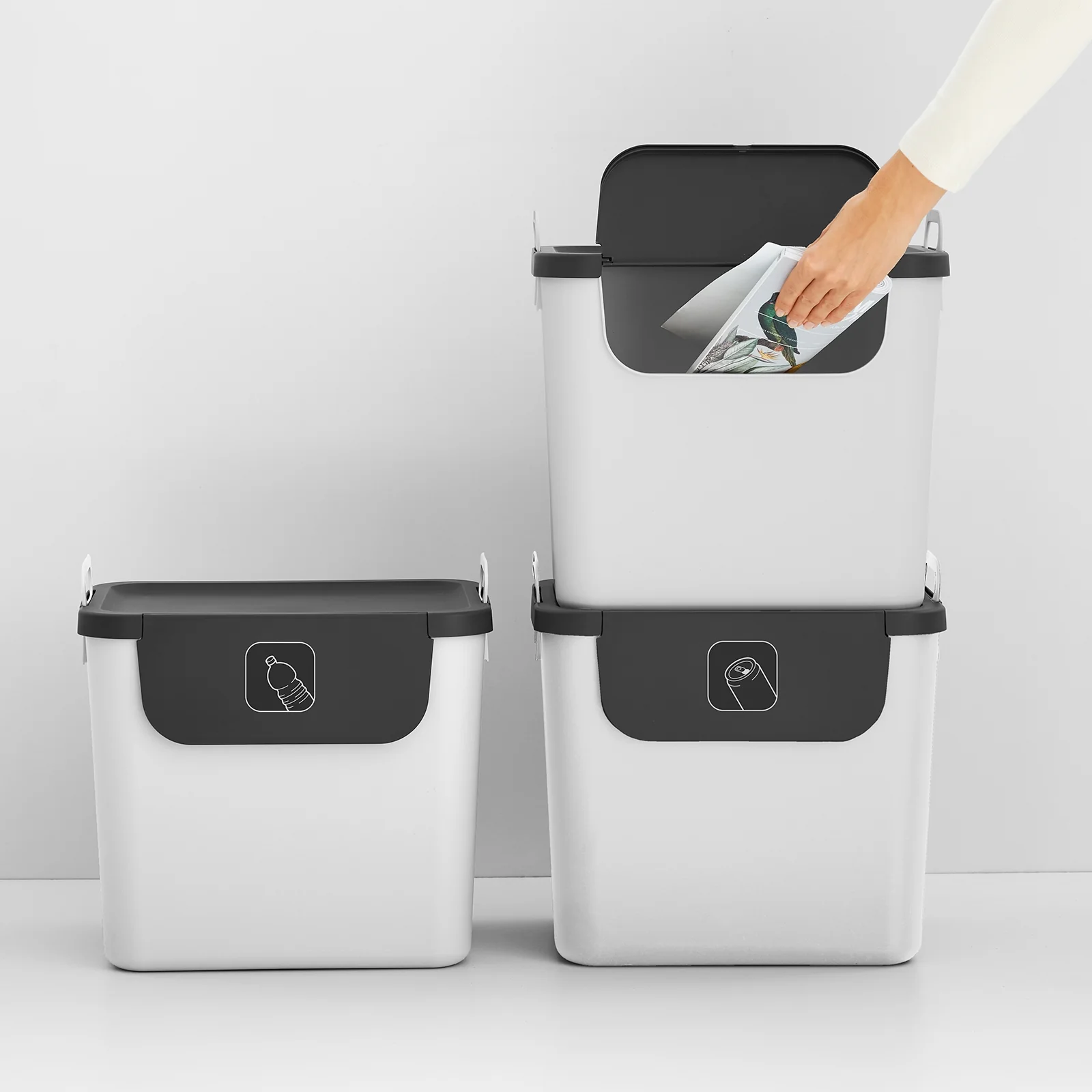 3er Set Recycling Müllsystem 30 L JIVE - Image 25