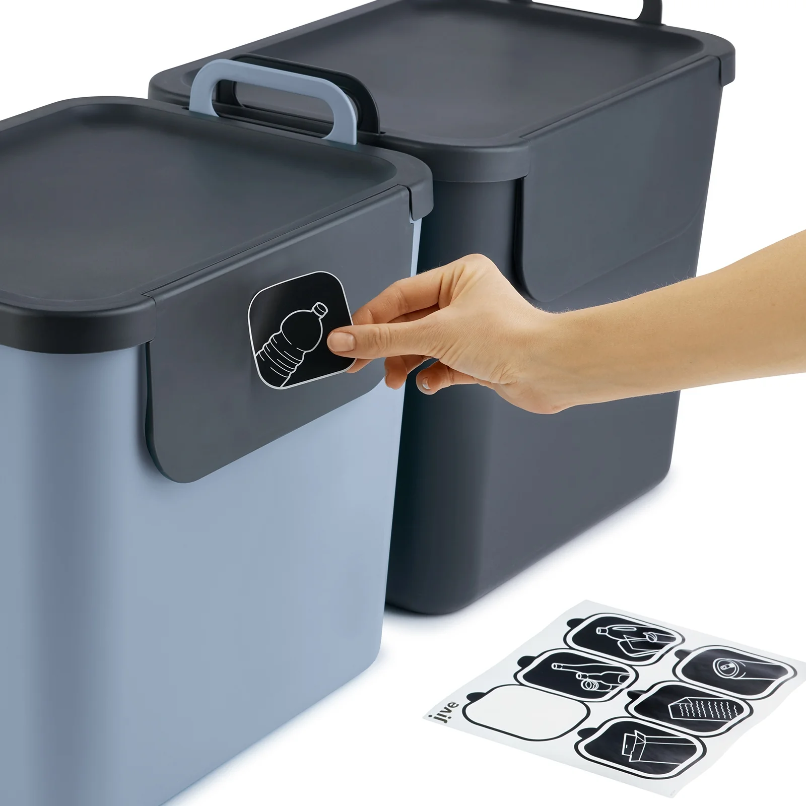 3er Set Recycling Müllsystem 30 L JIVE - Image 26