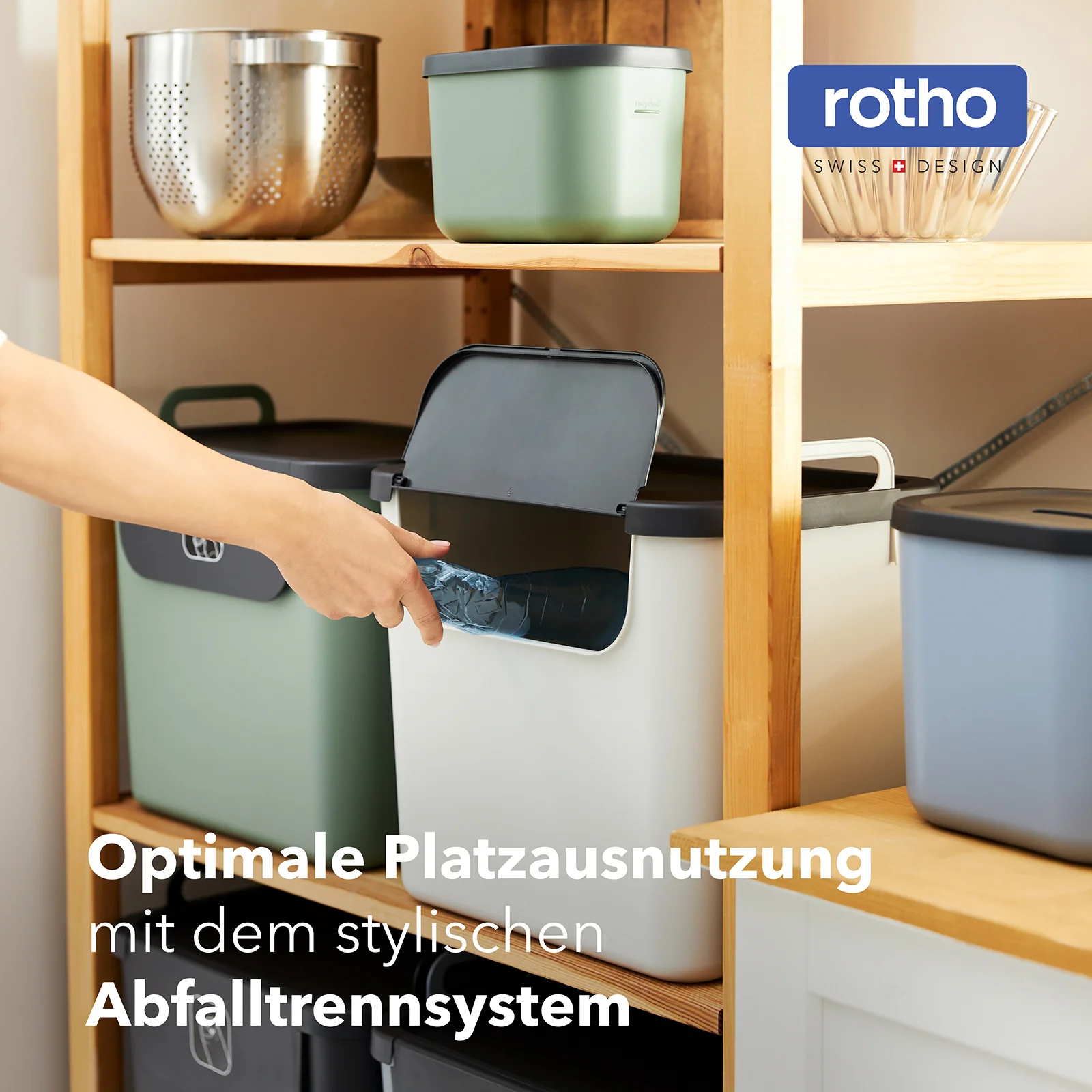 3er Set Recycling Müllsystem 30 L JIVE - Image 40