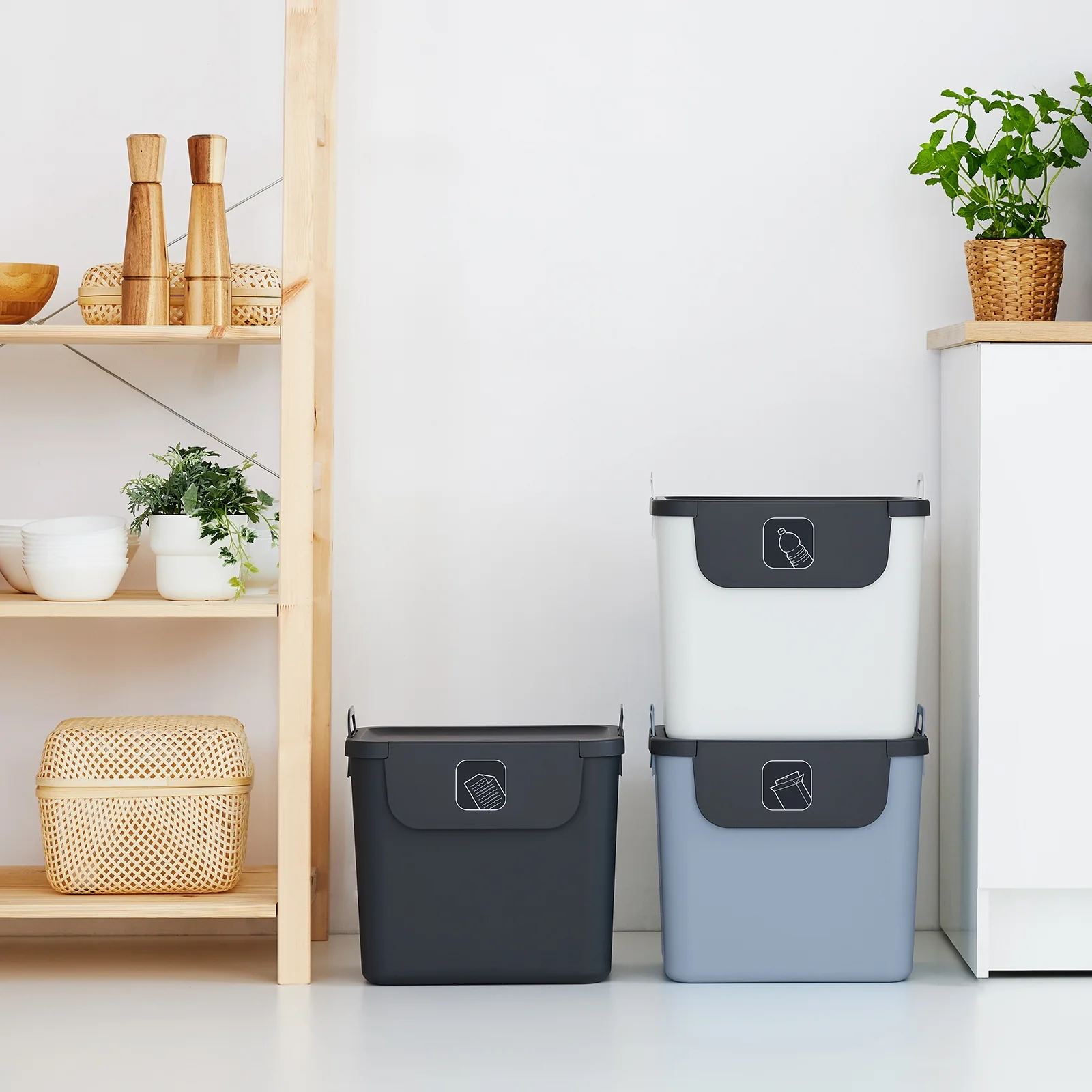 3er Set Recycling Müllsystem 30 L JIVE - Image 57
