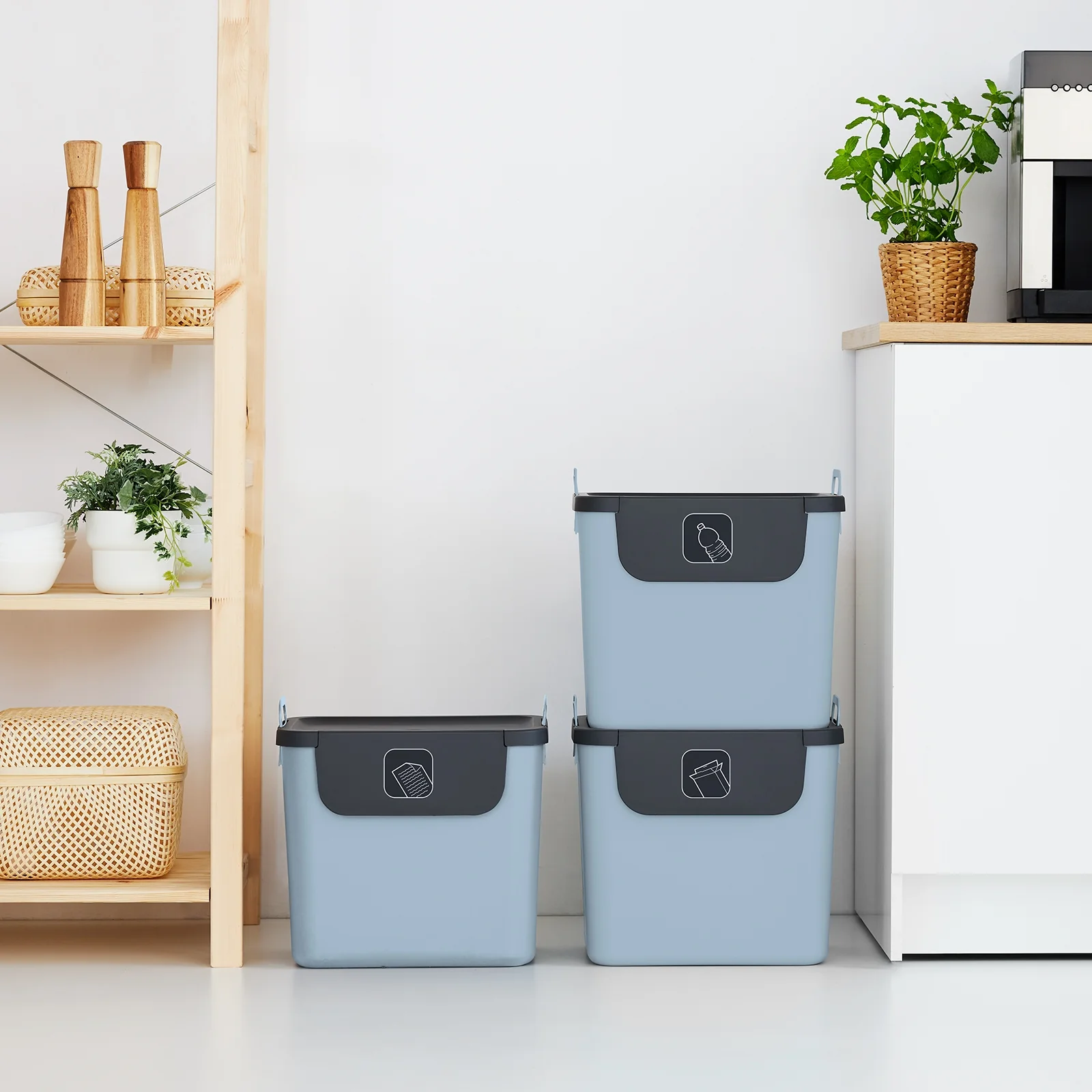 3er Set Recycling Müllsystem 30 L JIVE - Image 59