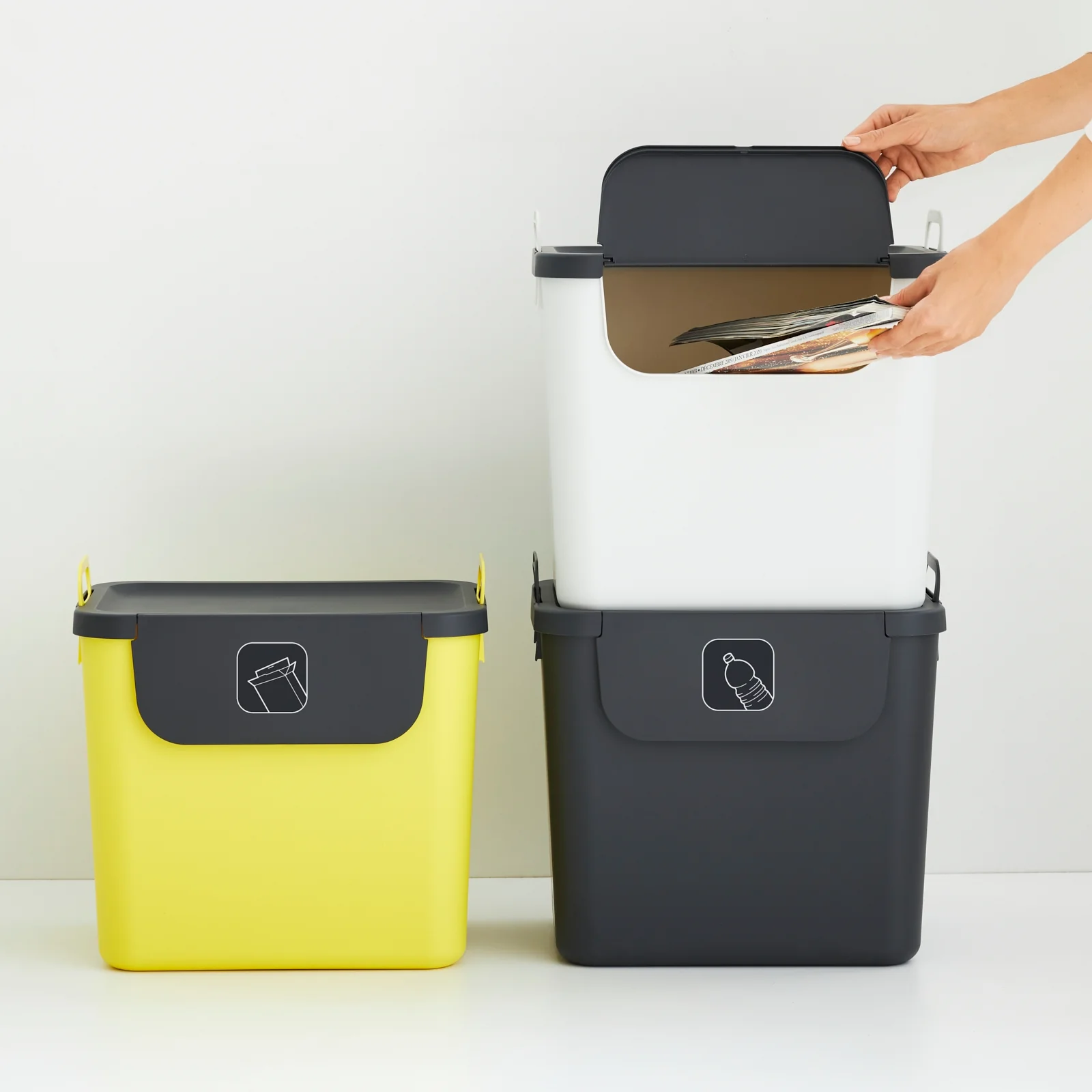 3er Set Recycling Müllsystem 30 L JIVE - Image 62