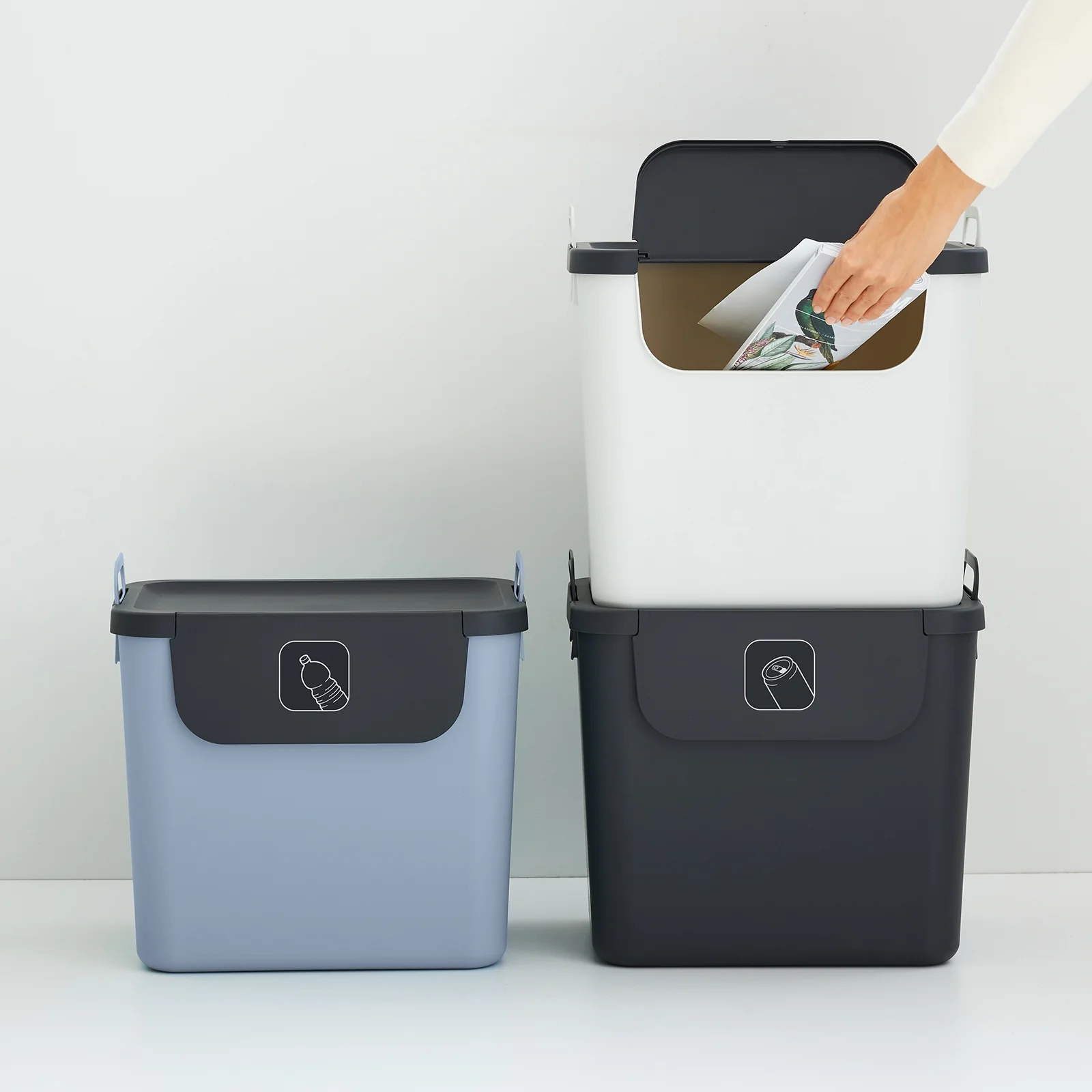 3er Set Recycling Müllsystem 30 L JIVE - Image 67