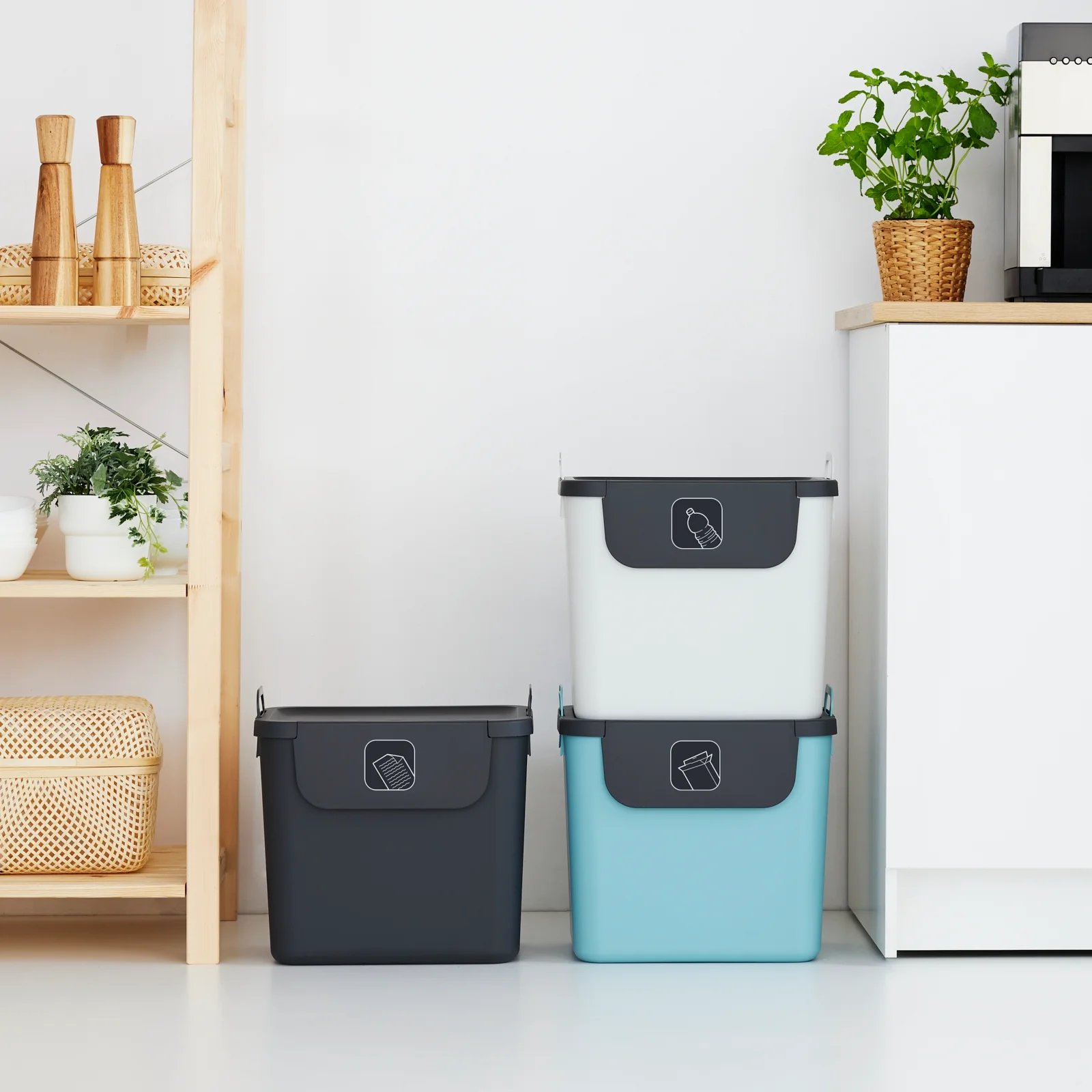 3er Set Recycling Müllsystem 30 L JIVE - Image 9