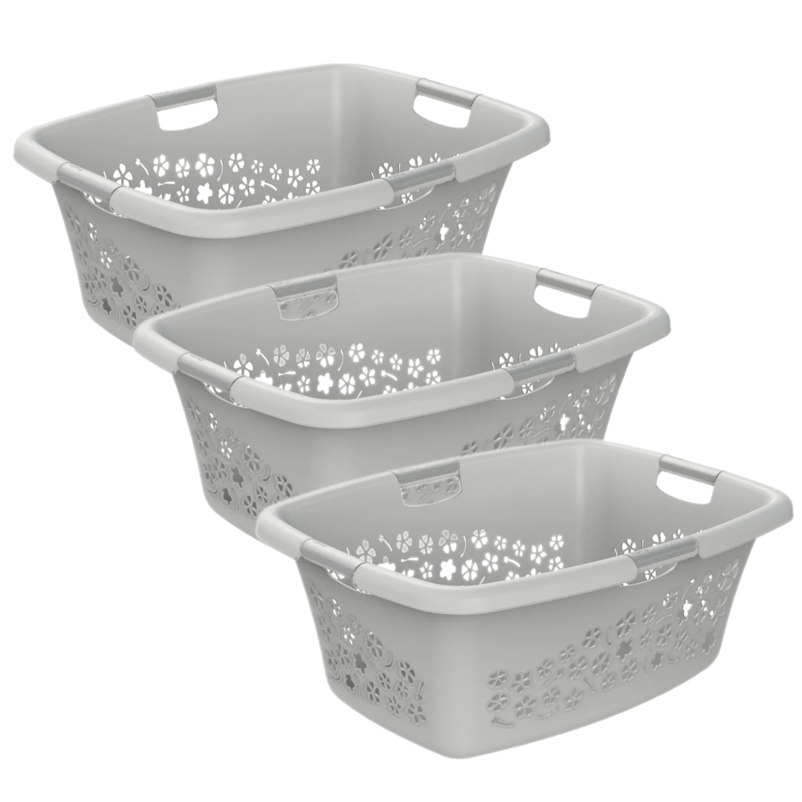 3er Set Wäschekorb 50 l FLOWERS - Image 5