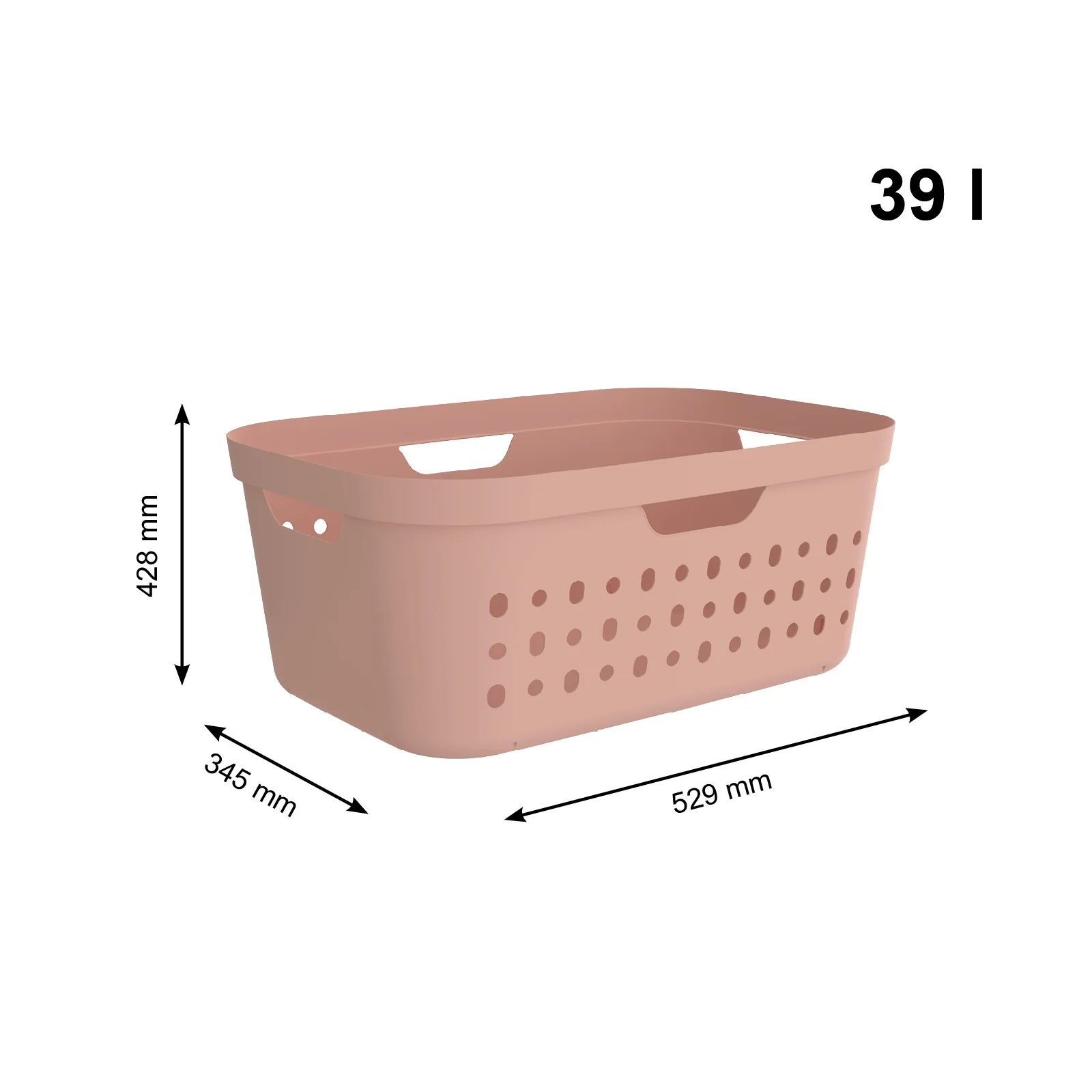 3er-Set Wäschekorb Jona 39l - Image 7