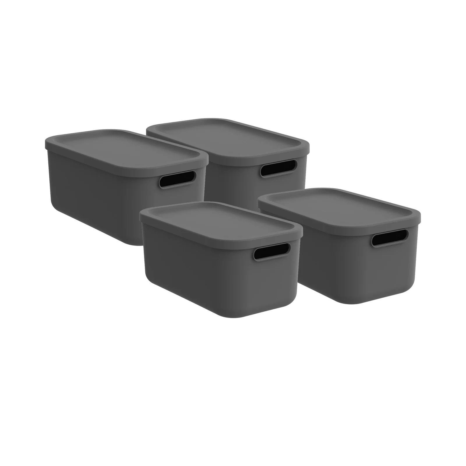 Aufbewahrungsbox 4er Set 12 l ALBULA LIGHT