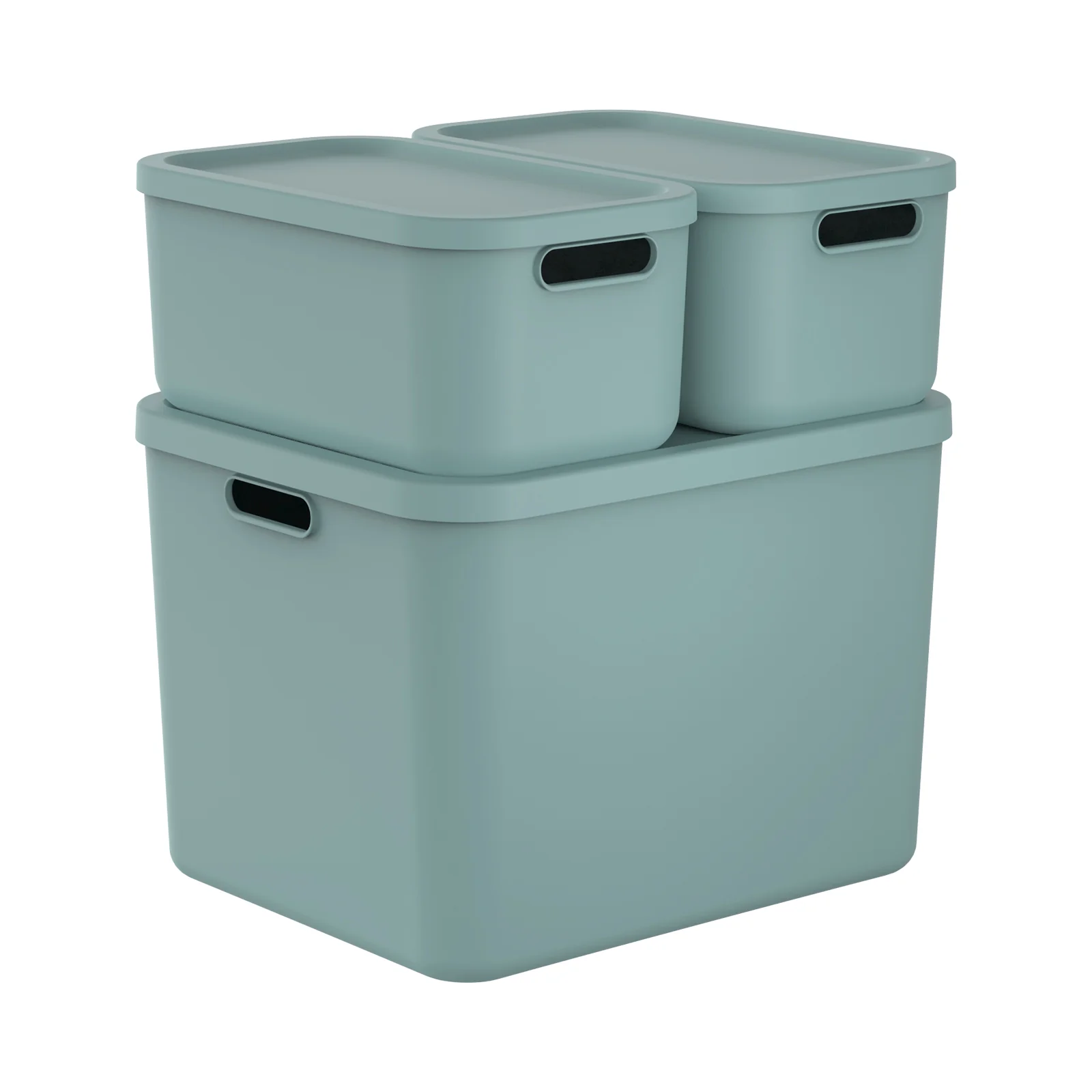 Aufbewahrungsboxen-Set 3tlg. 2x 12l und 55l ALBULA LIGHT - Image 27