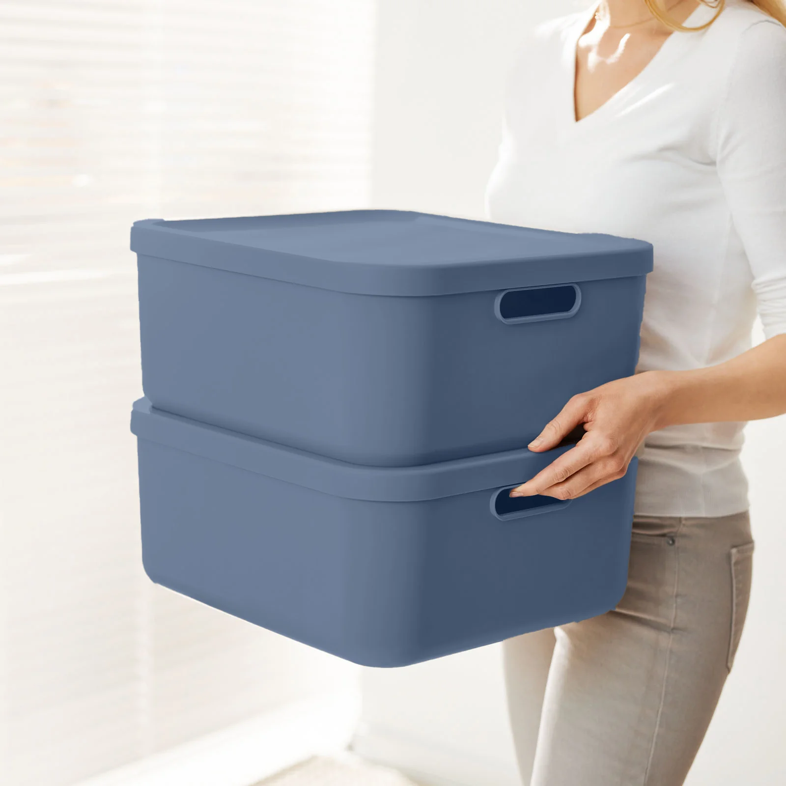Aufbewahrungsboxen-Set 3tlg. 2x 20l und 55l ALBULA LIGHT - Image 18