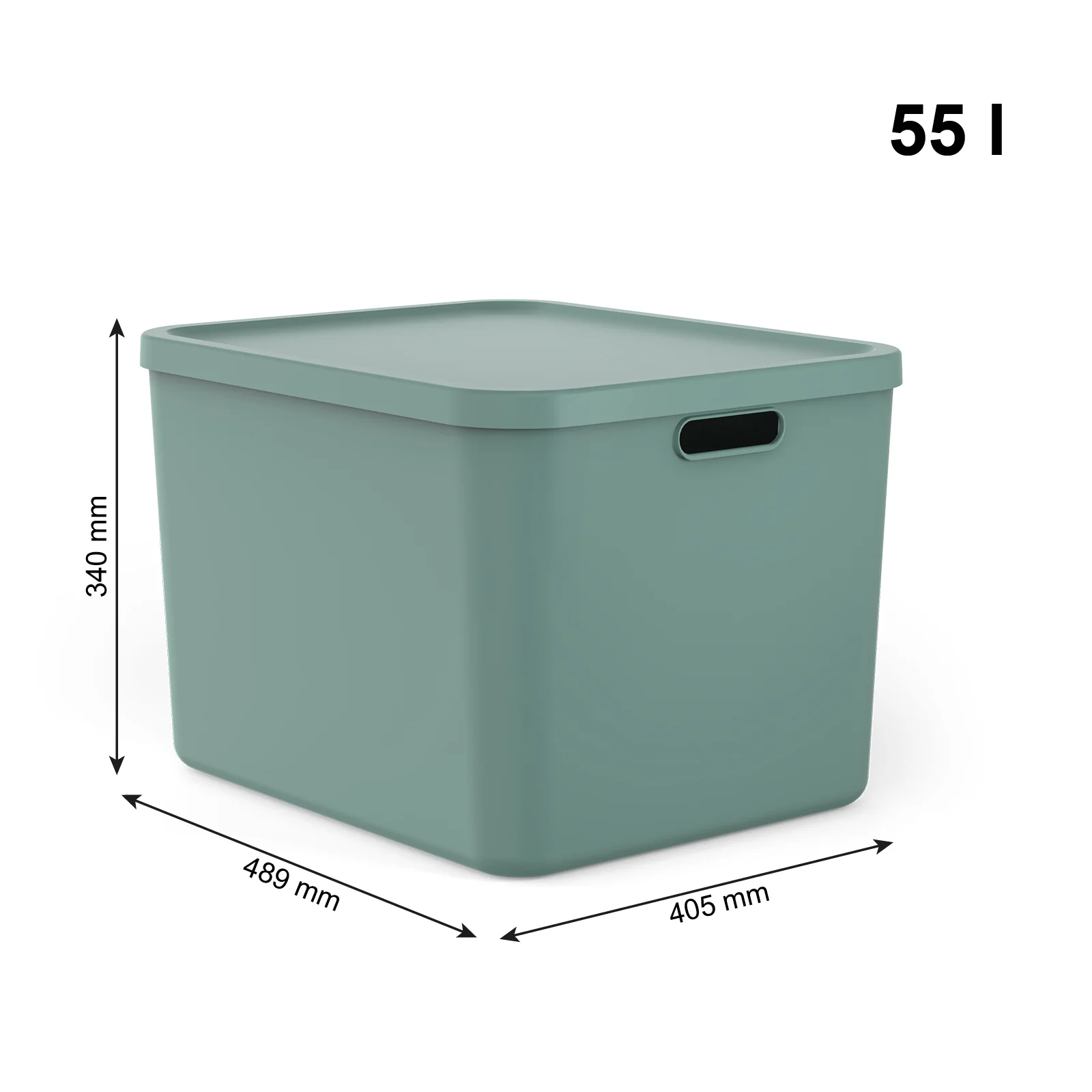 Aufbewahrungsboxen-Set 3tlg. 2x 20l und 55l ALBULA LIGHT - Image 4