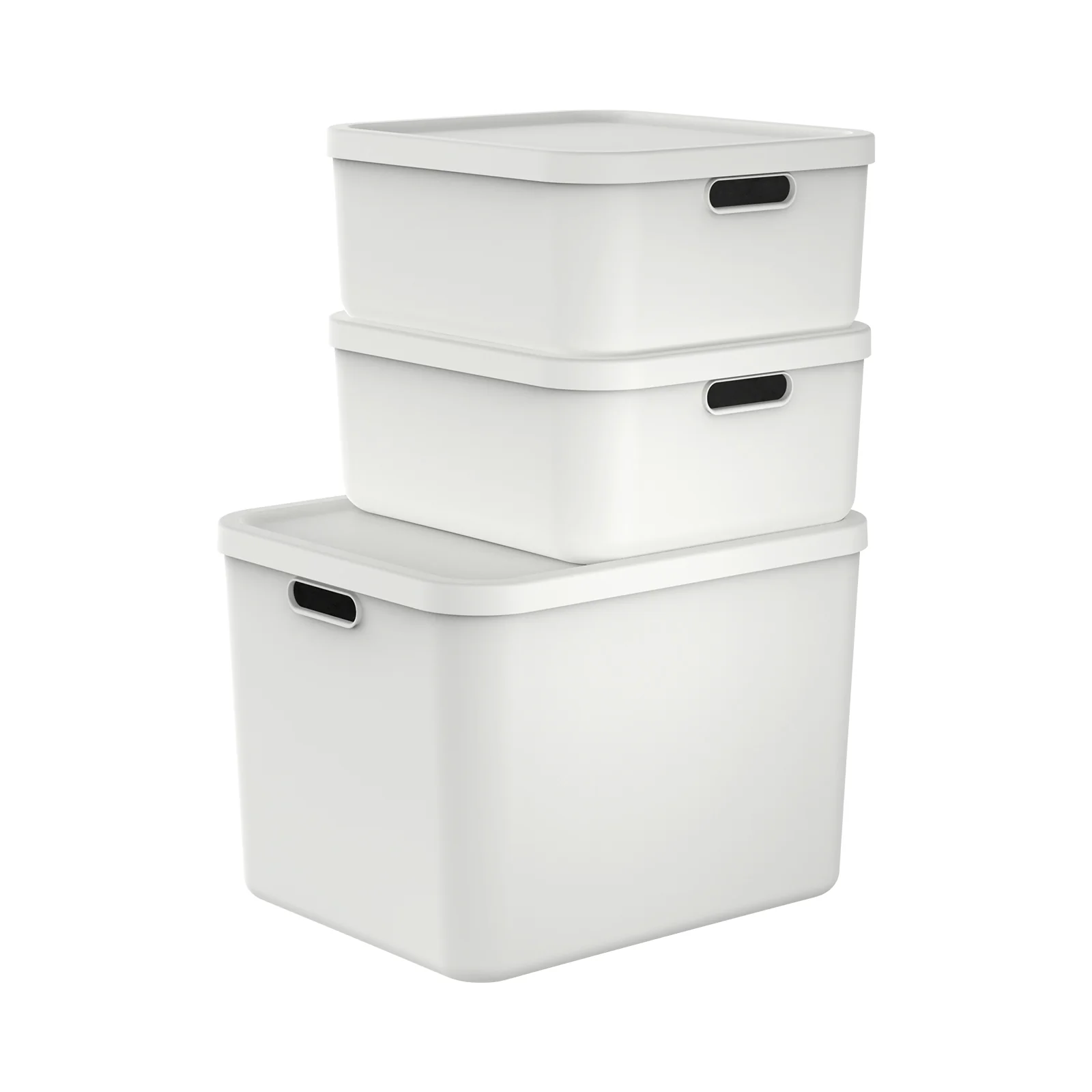 Aufbewahrungsboxen-Set 3tlg. 2x 20l und 55l ALBULA LIGHT - Image 6