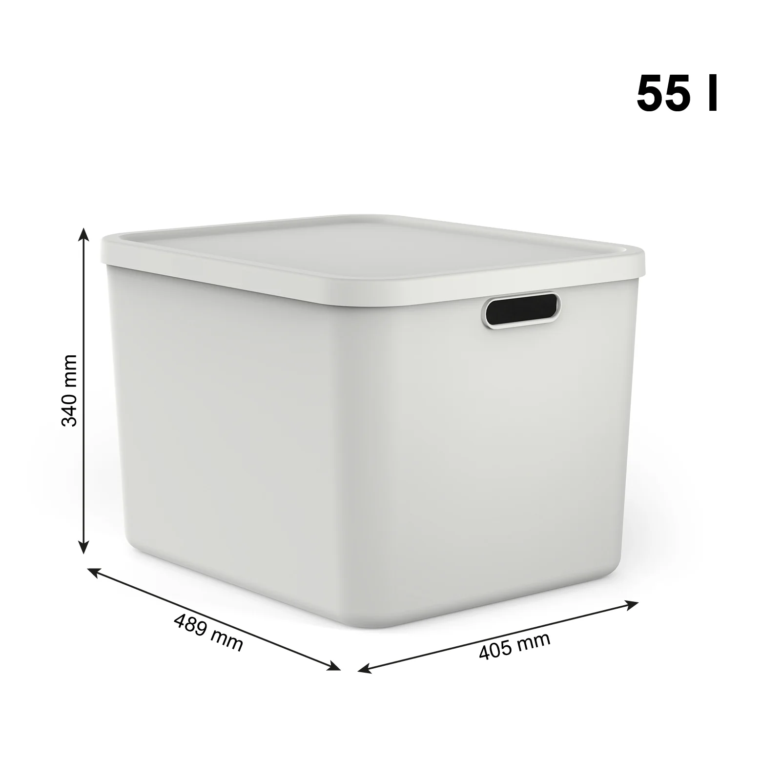 Aufbewahrungsboxen-Set 5tlg. 4x 12l und 1x 55l ALBULA LIGHT - Image 25