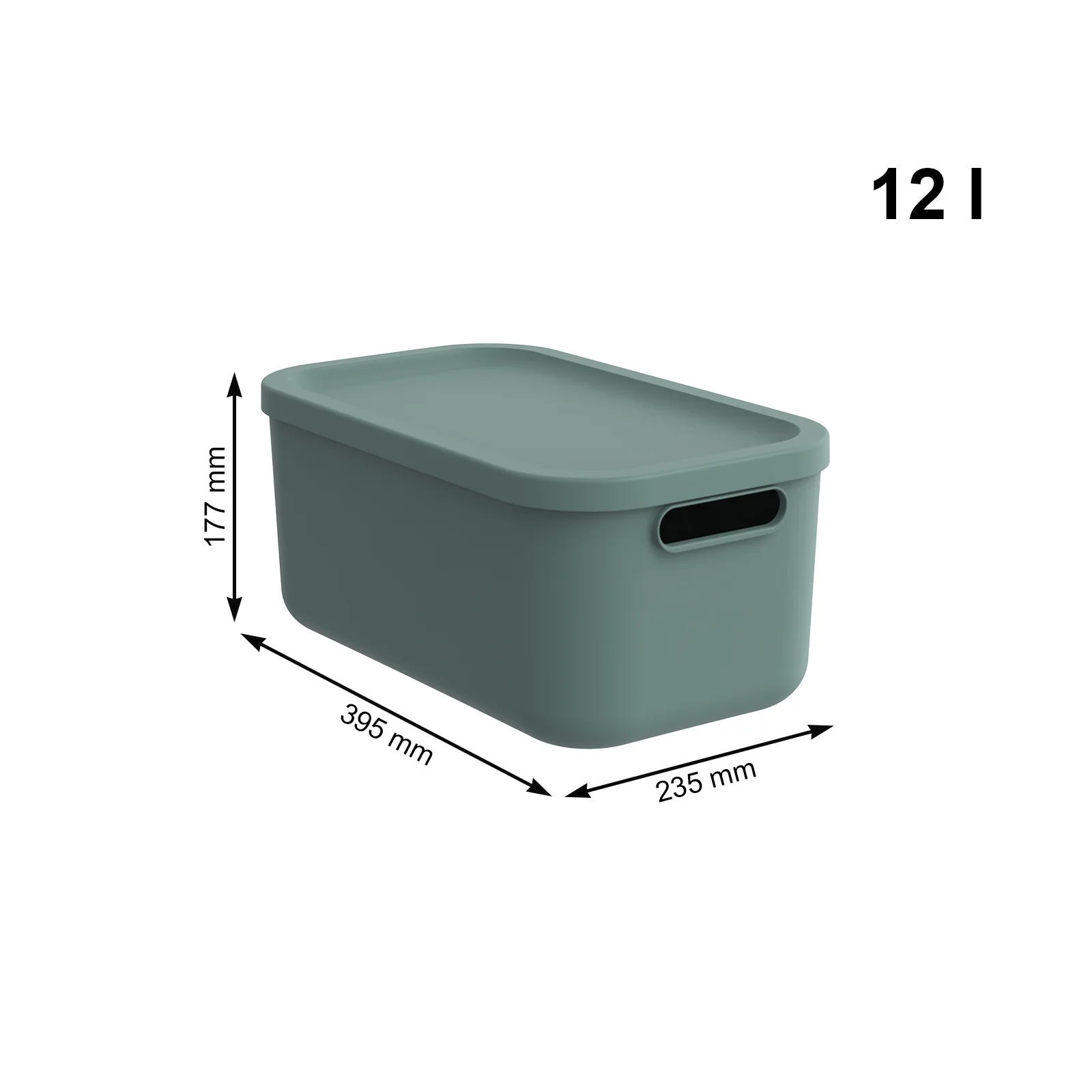 Aufbewahrungsboxen-Set 5tlg. 4x 12l und 1x 55l ALBULA LIGHT - Image 29