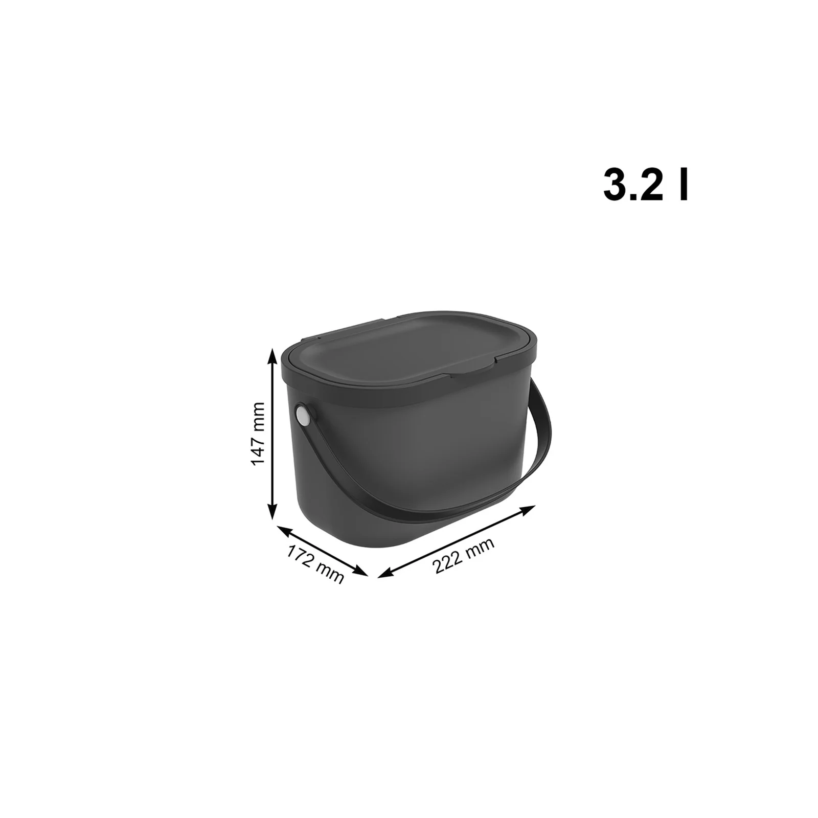 Bioabfallbehälter 3.2 l ALBULA - Image 32