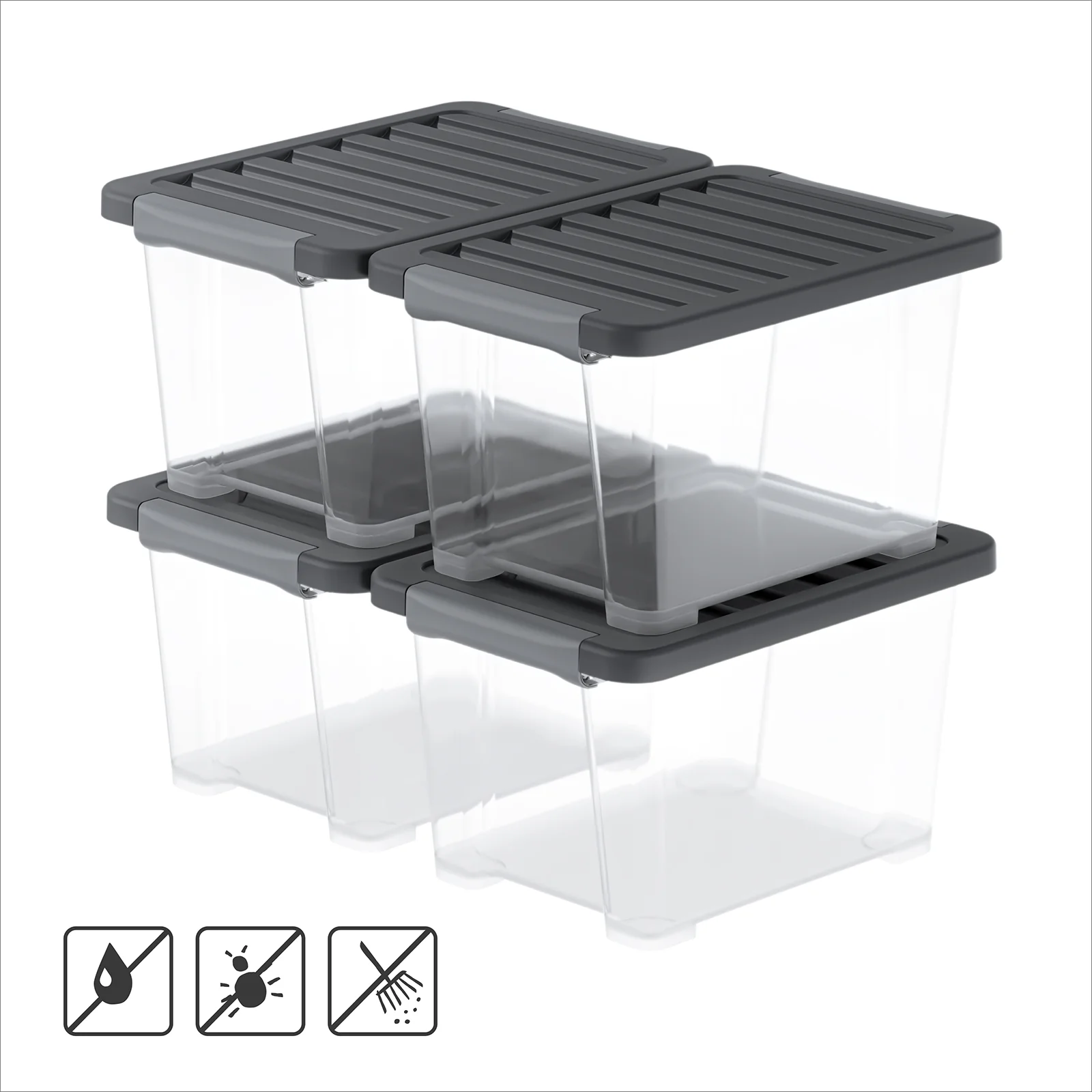 Boxen-Set - 4-teilig - 15l CORE Pro