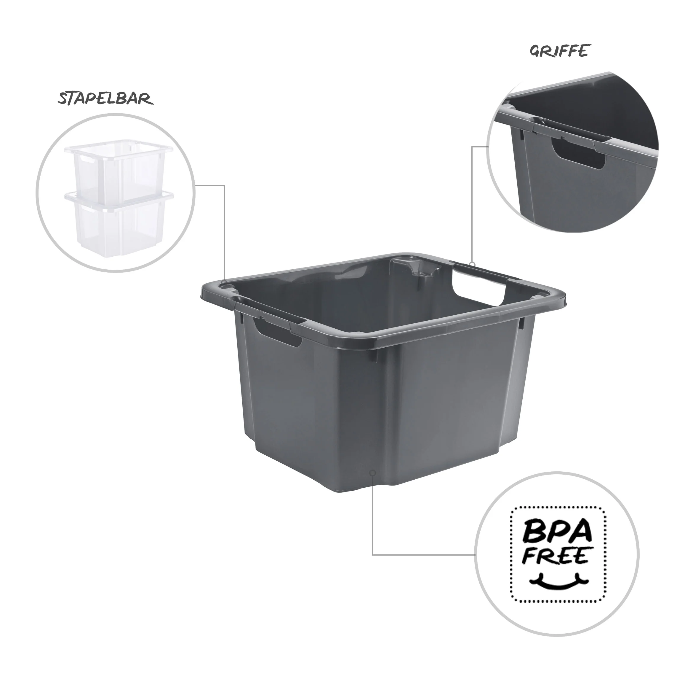Drehstapelbox 26 l REVERSO - Image 5
