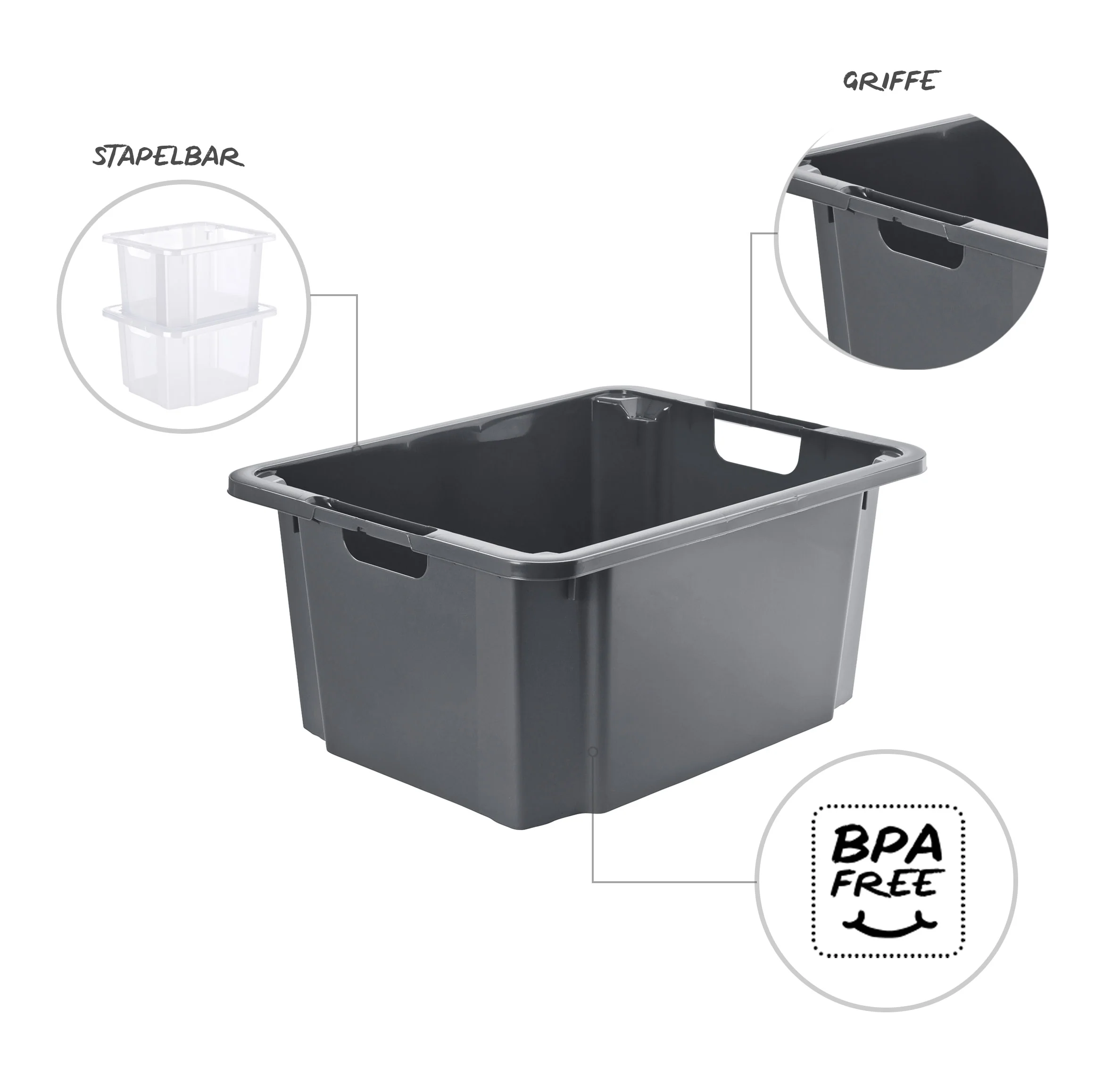 Drehstapelbox 46 l REVERSO - Image 4