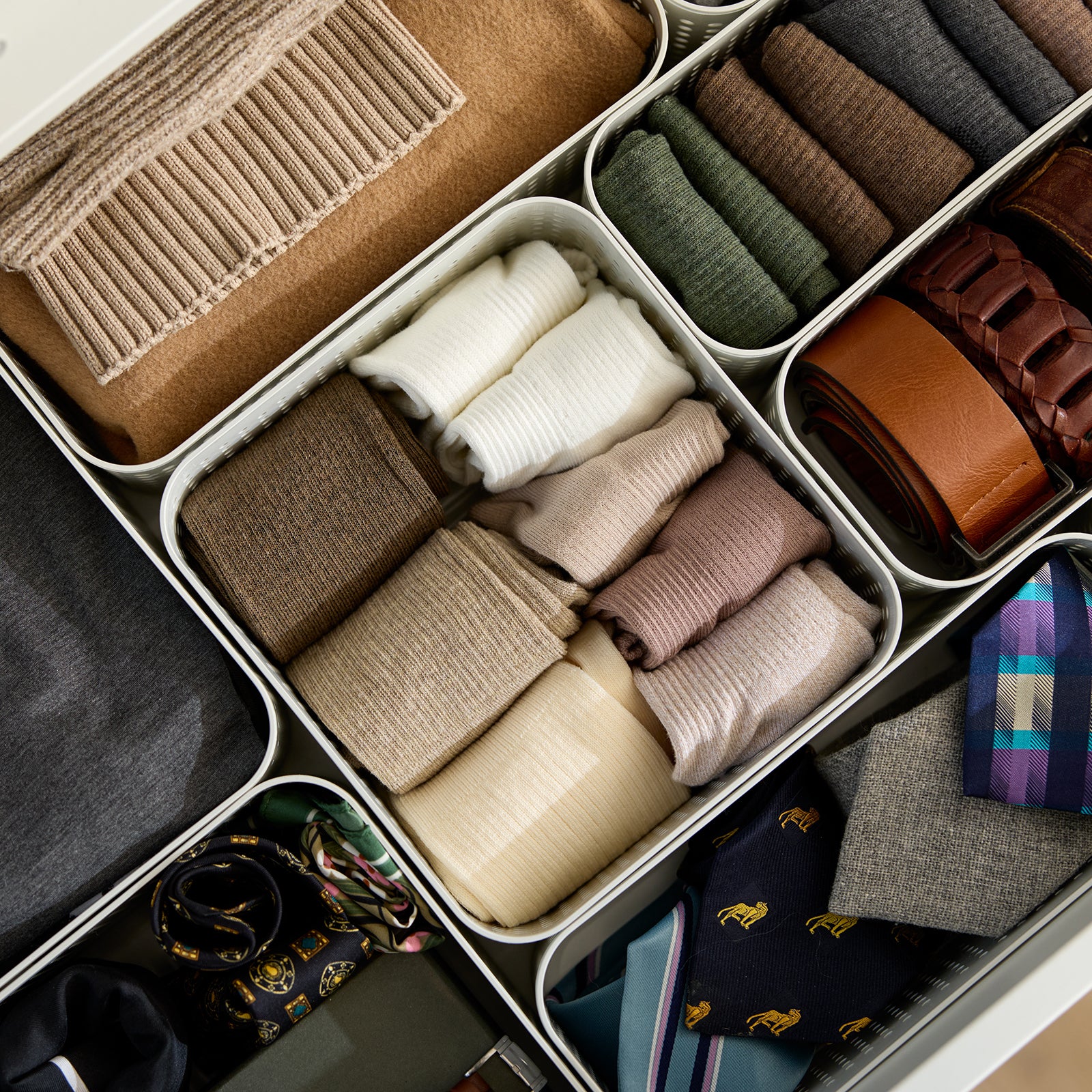 Kleiderschrank Organizer 2er Set Korb M | WOP - Image 4