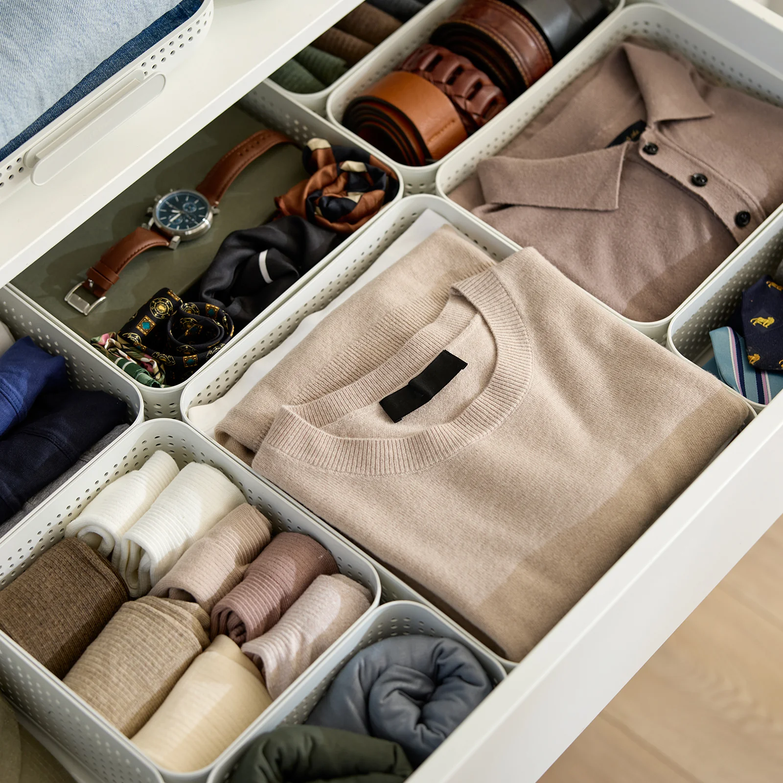 Kleiderschrank Organizer 2er Set Korb XS | WOP - Image 7