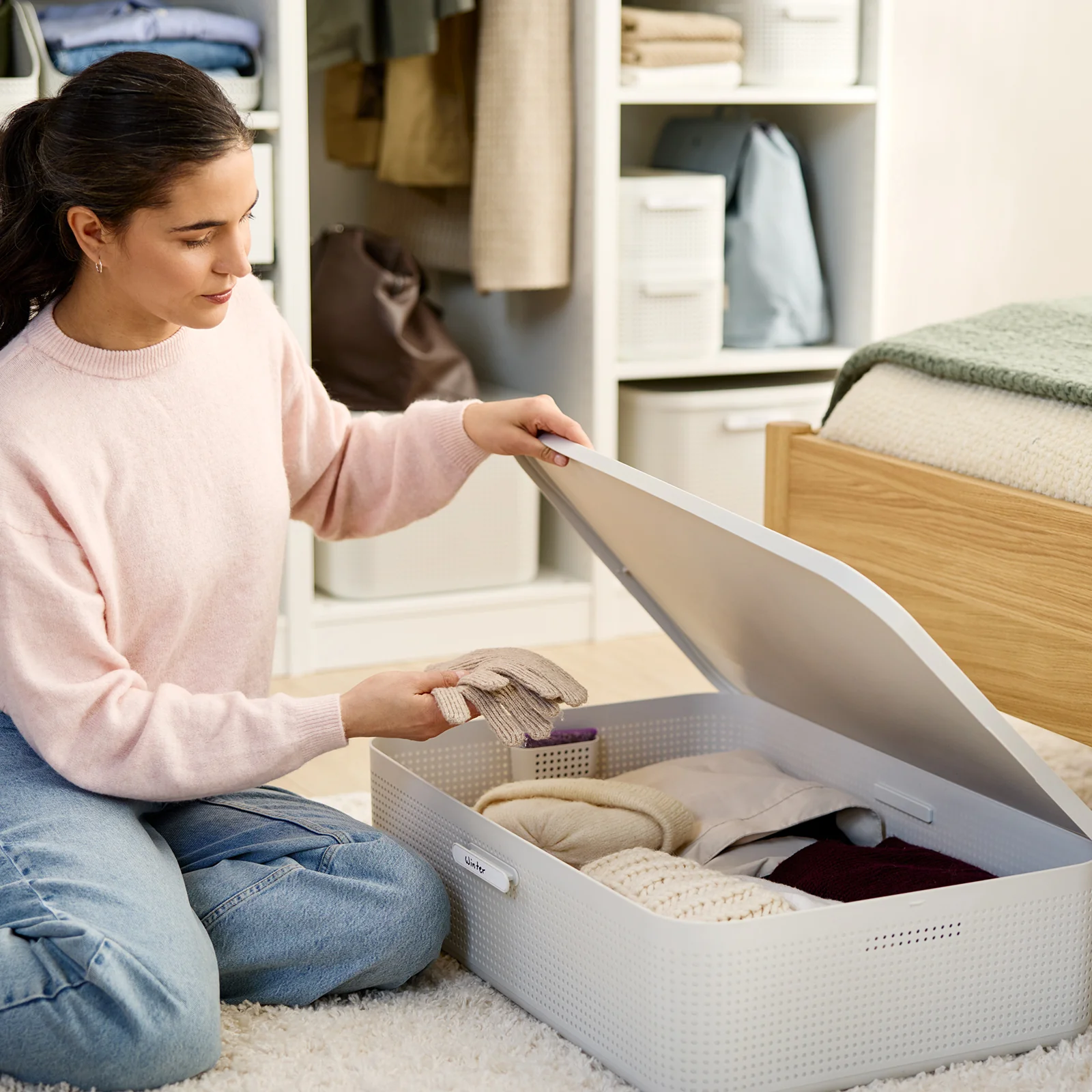 Kleiderschrank Organizer Box mit Dufteinsatz XL | WOP - Image 4
