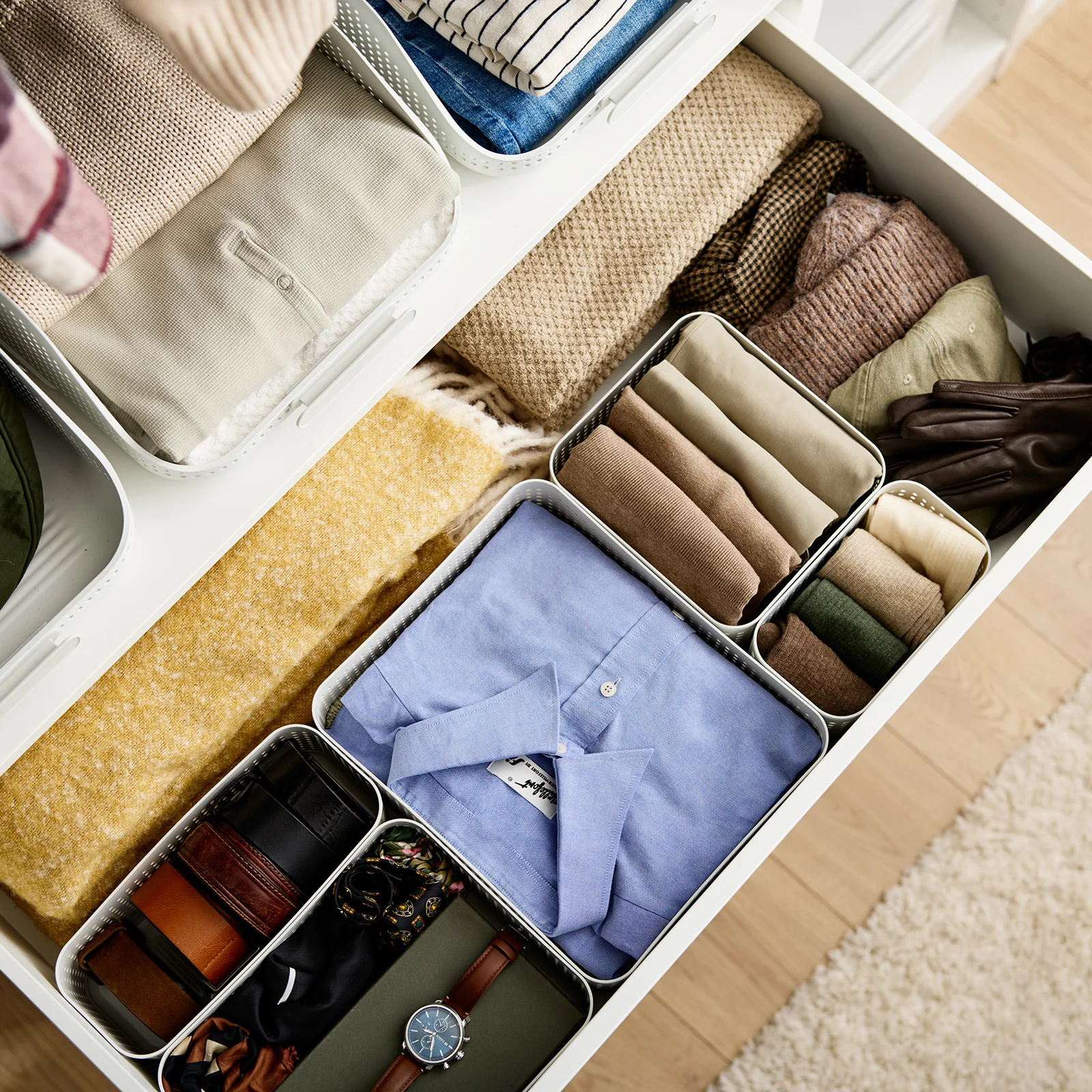 Kleiderschrank Organizer Korb L | WOP - Image 8