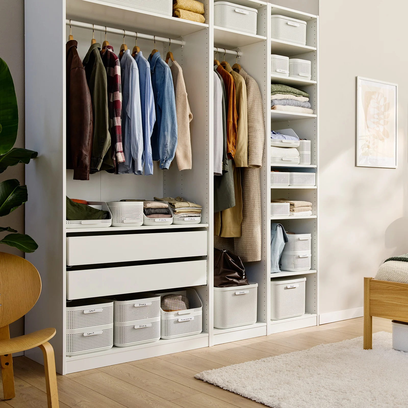 Kleiderschrank Organizer Korb XL | WOP - Image 8