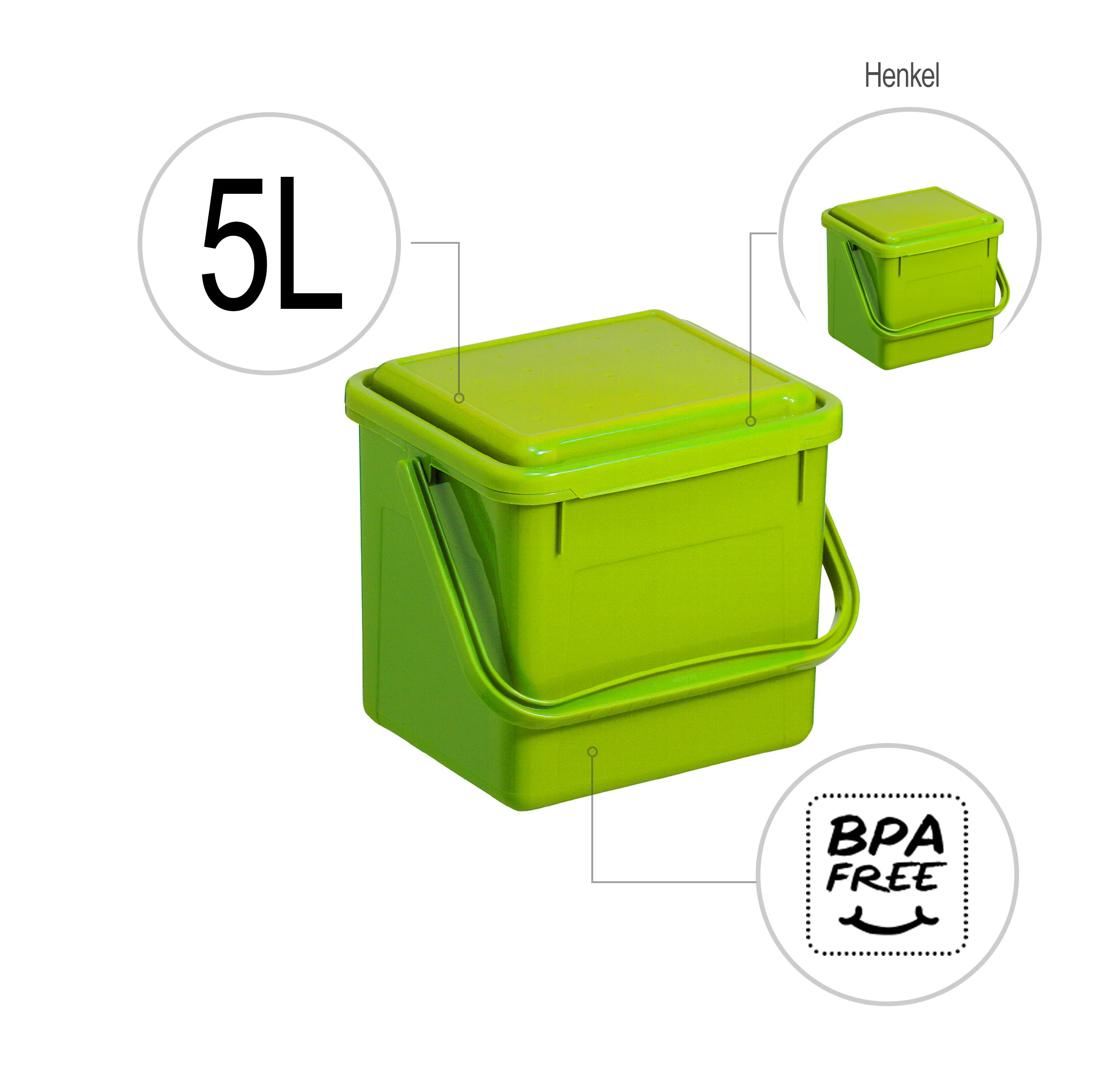 Komposteimer 5 l BIO - Image 5
