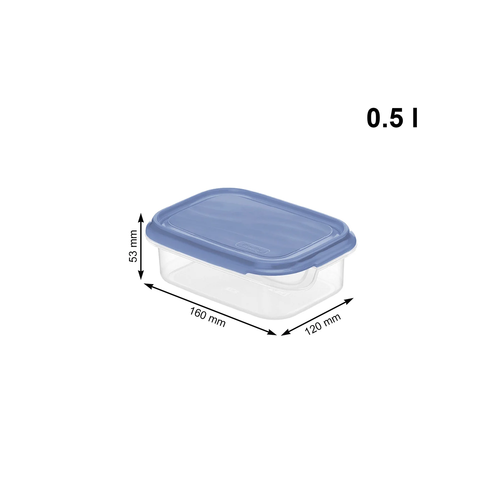 Kühlschrankdose eckig, 0,5 l RONDO - Image 6