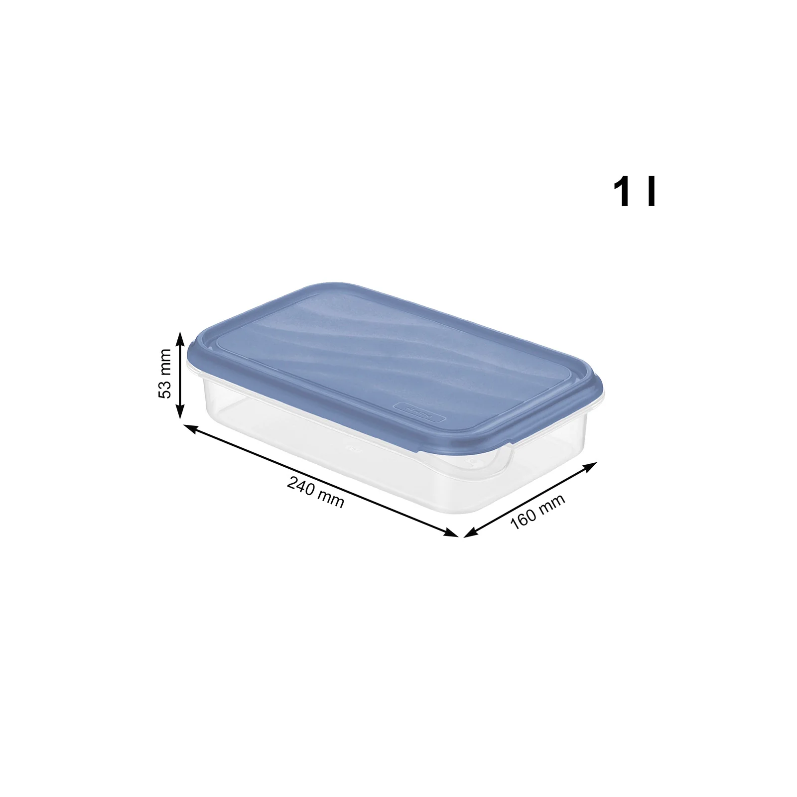 Kühlschrankdose eckig/flach 1 l RONDO - Image 5