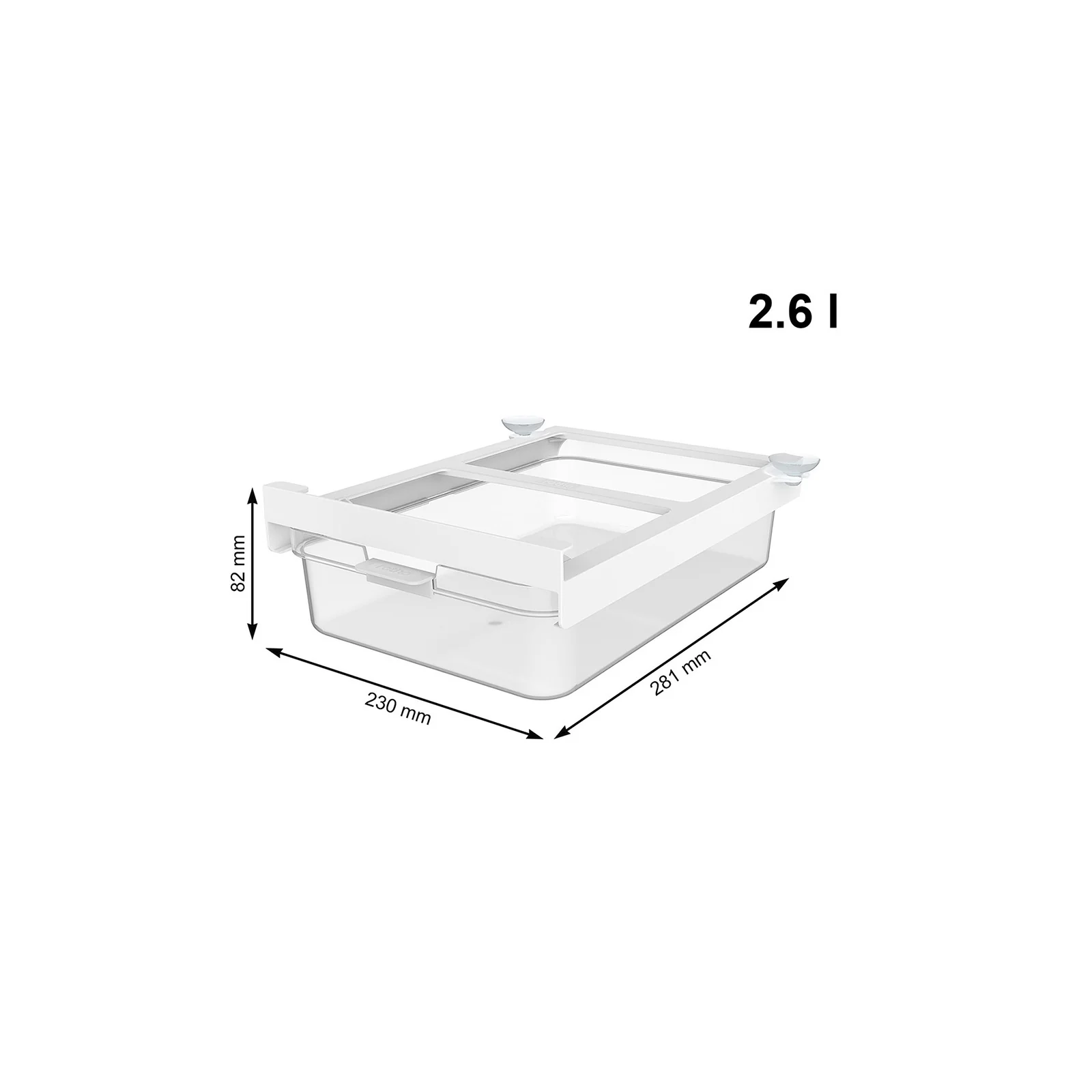 Kühlschrankorganizer Schublade 2,6 l CAUMA - Image 4