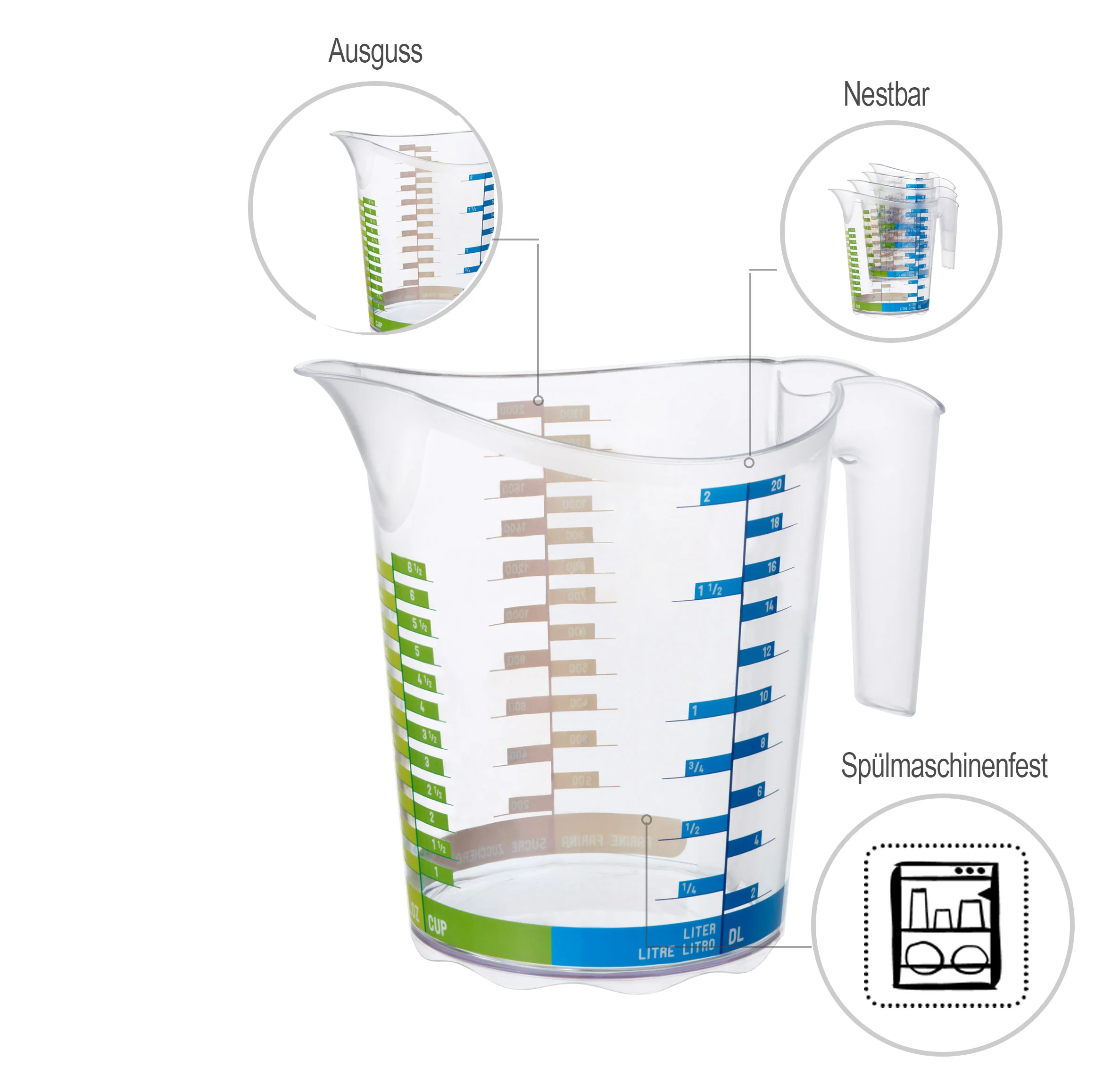 Messbecher 2 l DOMINO - Image 3