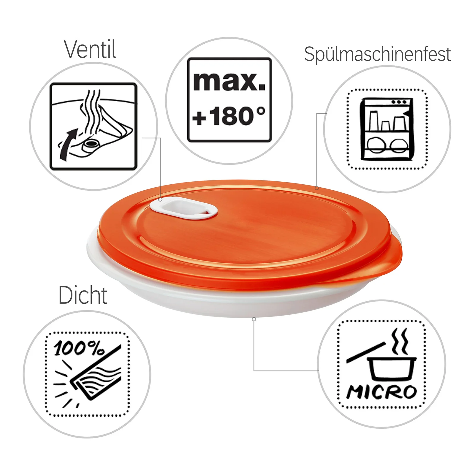 Mikrowellen Teller XL, 1,2 l CLEVER - Image 3