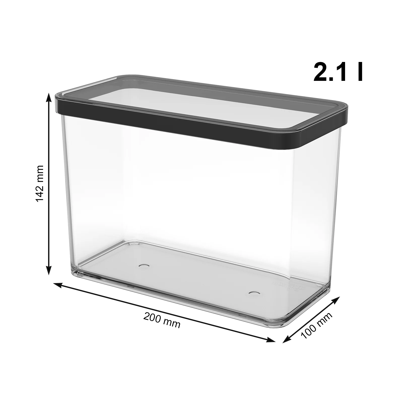 Premium Dose rechteckig 2,1 l  LOFT - Image 15