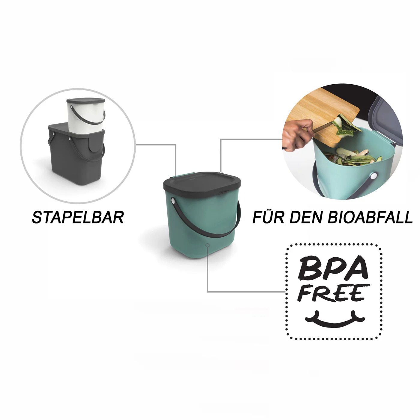 Recycling Müllsystem 6 l ALBULA - Image 15