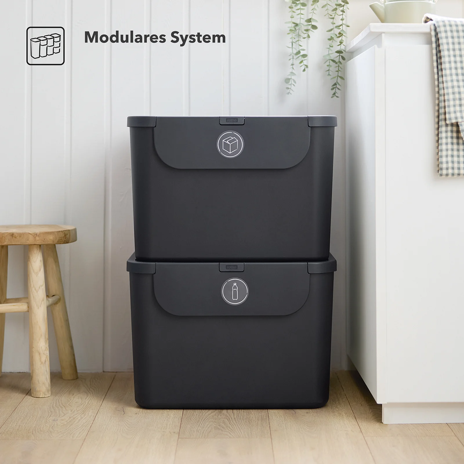Recyclingbehälter 55 l - 2er Set ALBULA - Image 10