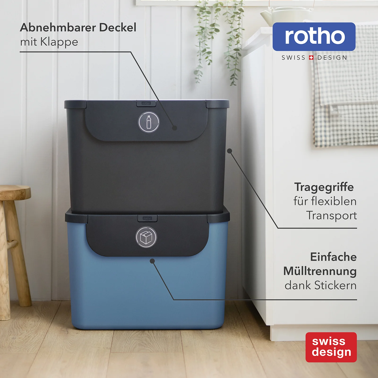 Recyclingbehälter 55 l - 2er Set ALBULA - Image 22