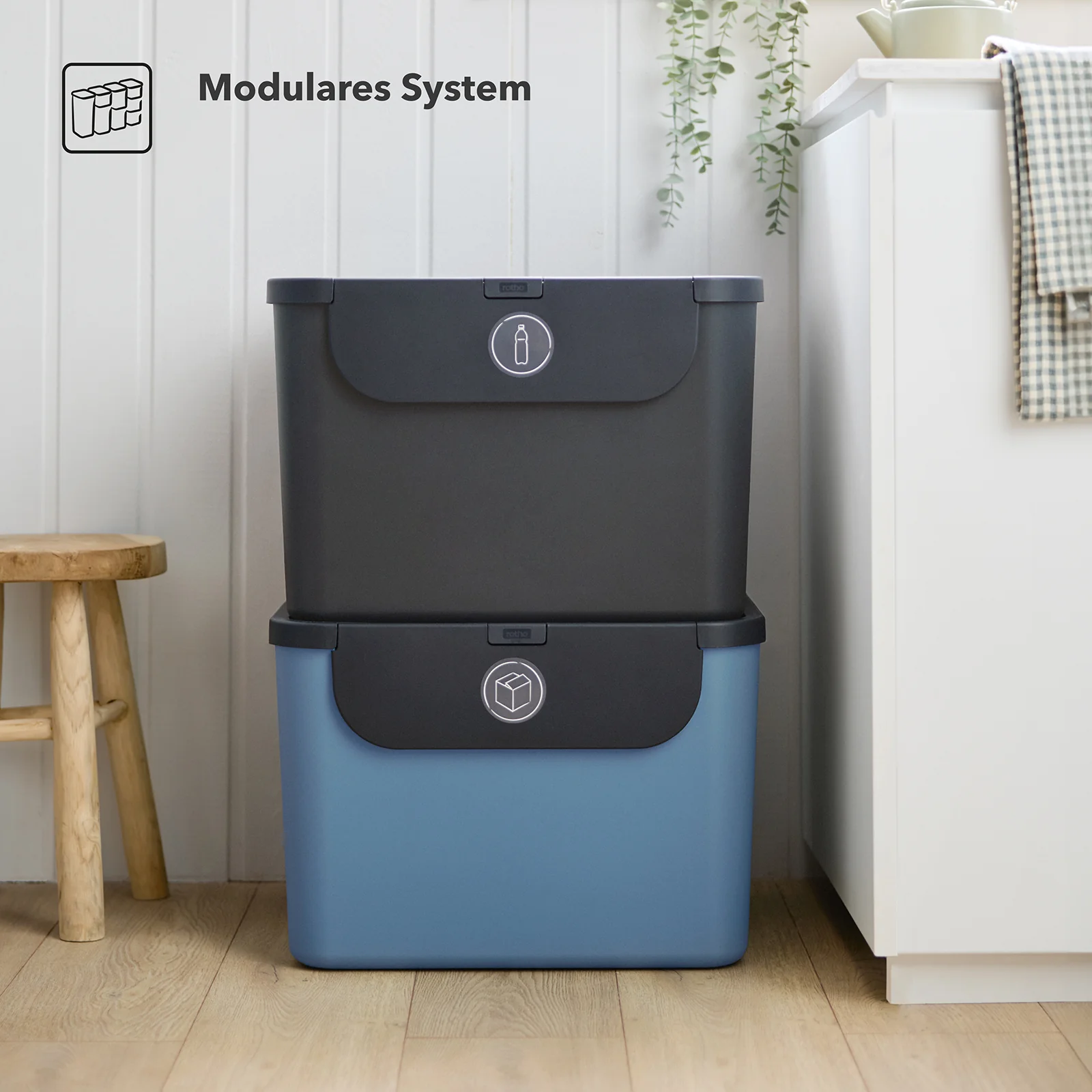 Recyclingbehälter 55 l - 2er Set ALBULA - Image 4