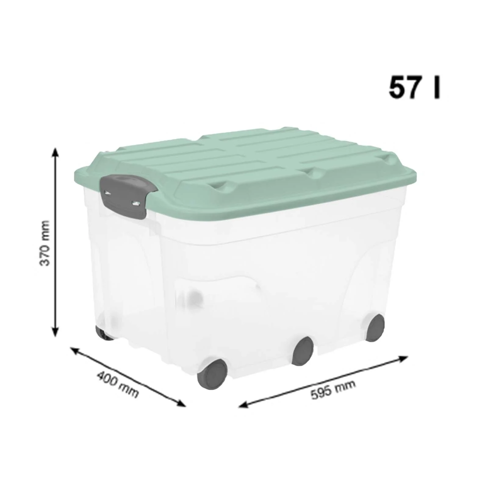 Rollbox mit Deckel 57 l ROLLER 6 - Image 26