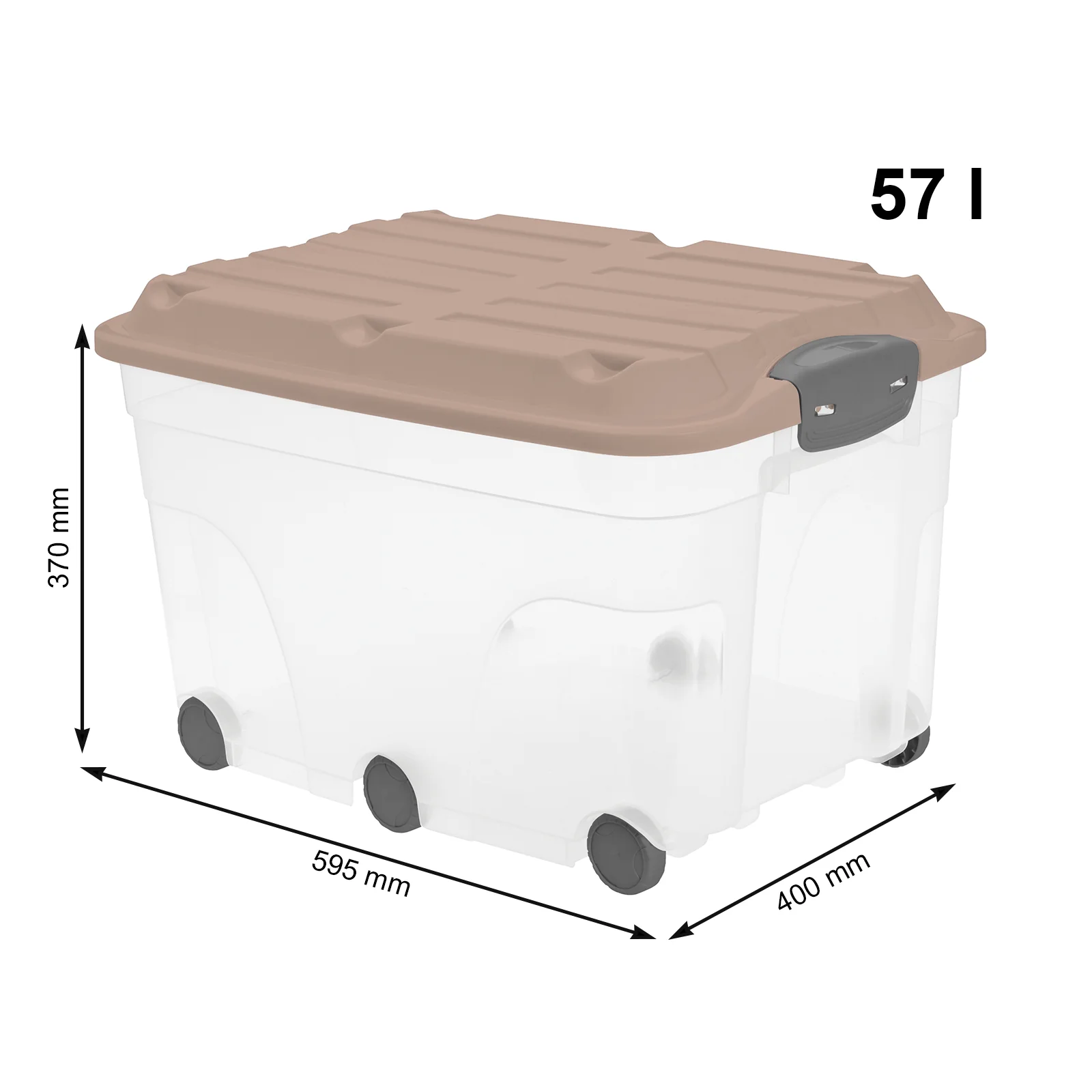 Rollbox mit Deckel 57 l ROLLER 6 - Image 34