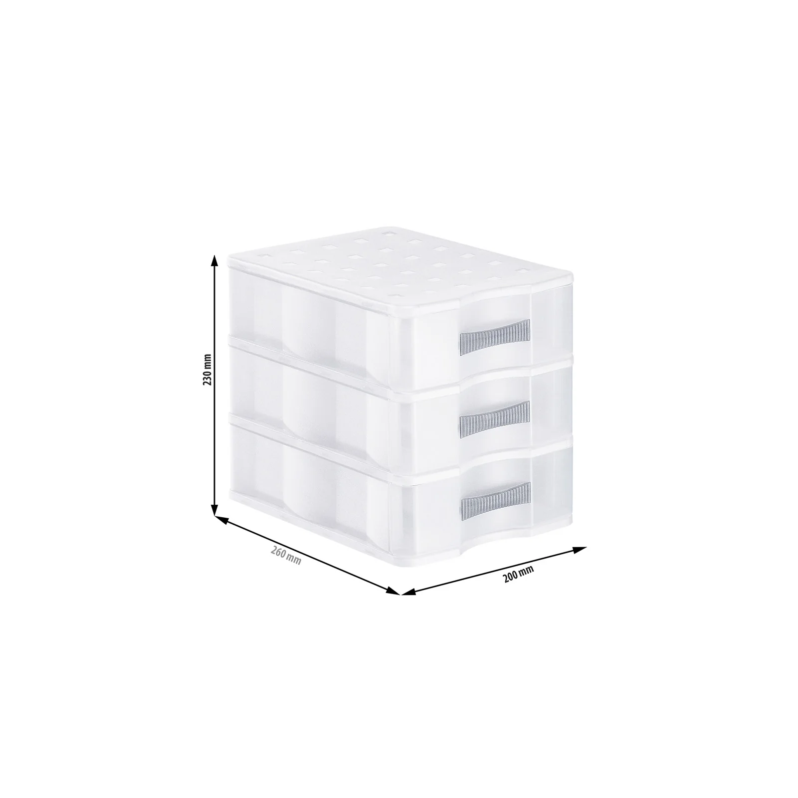 Schubladenbox 3 Schübe DIN A5 QUADRIX - Image 2