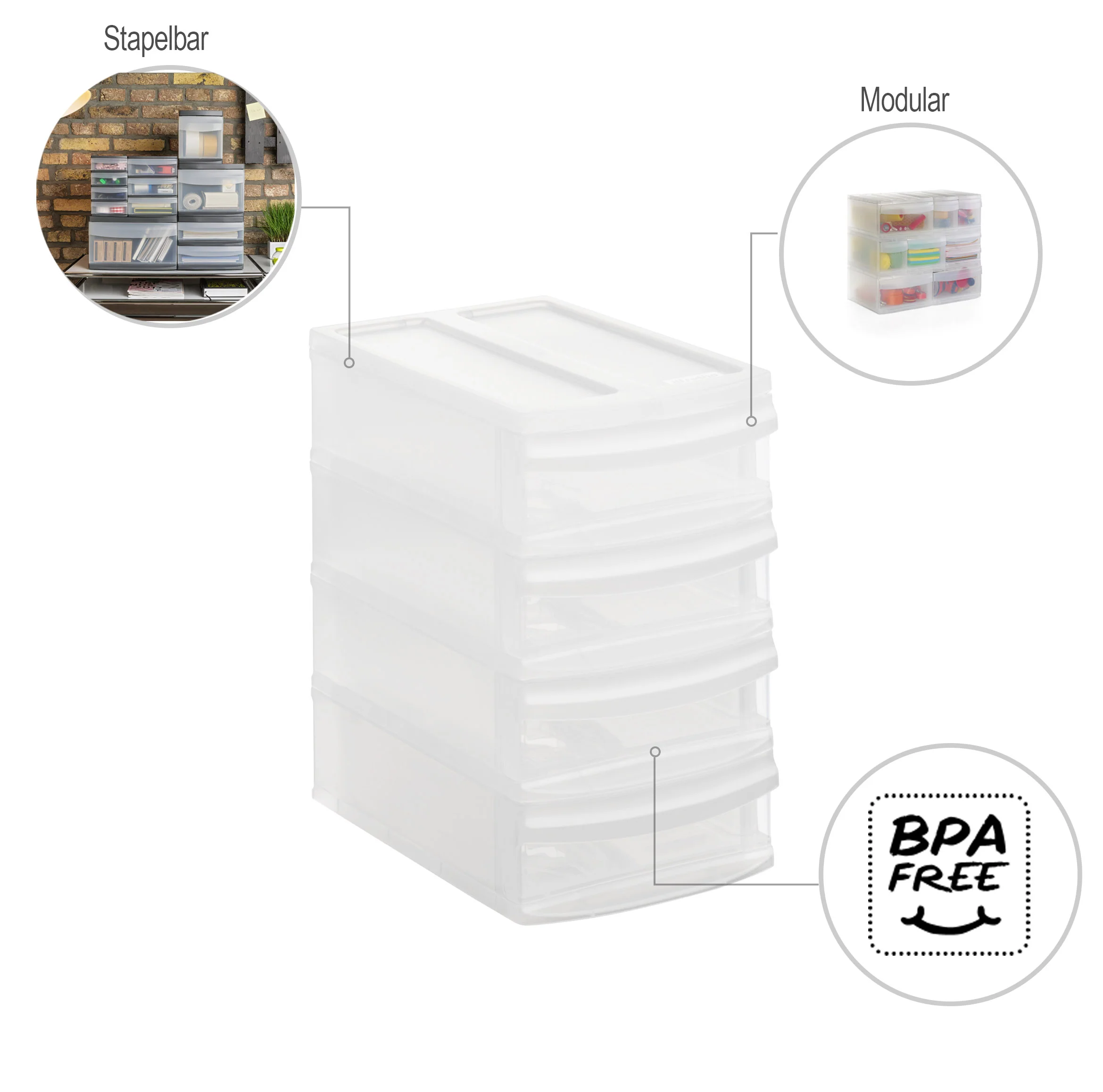 Schubladenbox Tower XS SYSTEMIX - Image 7