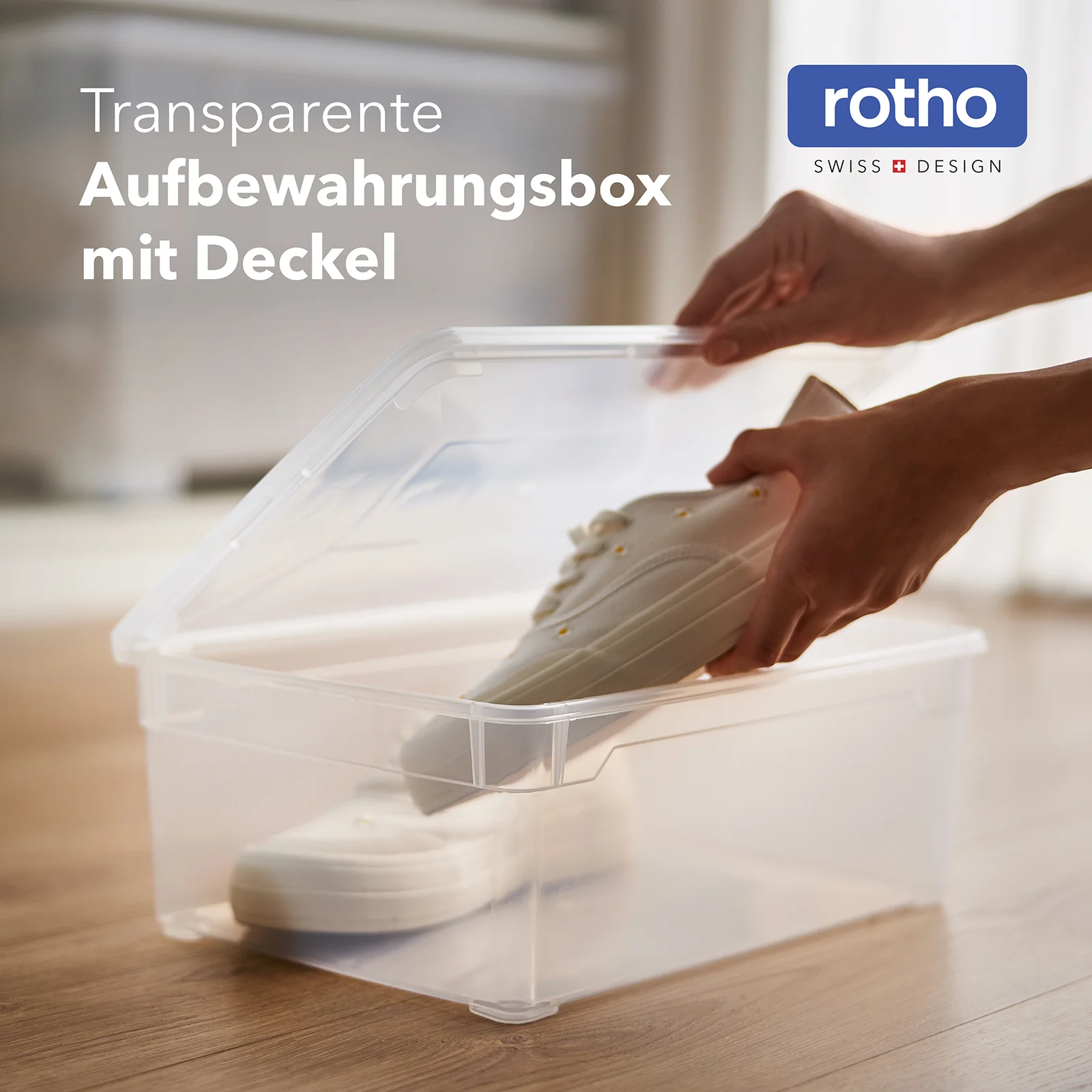 Set Aufbewahrungsbox 10 l 6.tlg CLEAR | Horizont blau transparent - Image 2