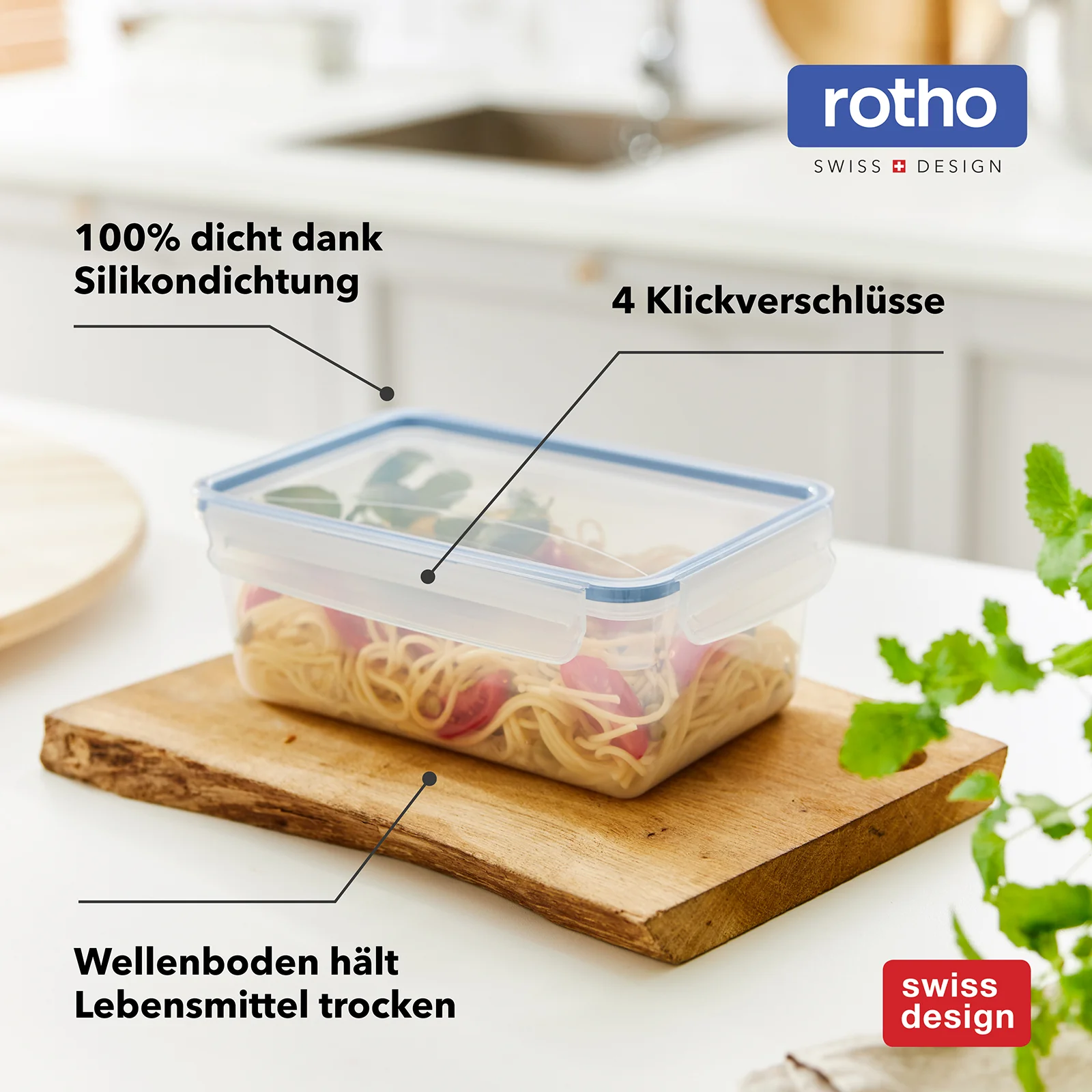 Set Frischhaltedosen 5 tlg. - 0,8l CLIC & LOCK - Image 10