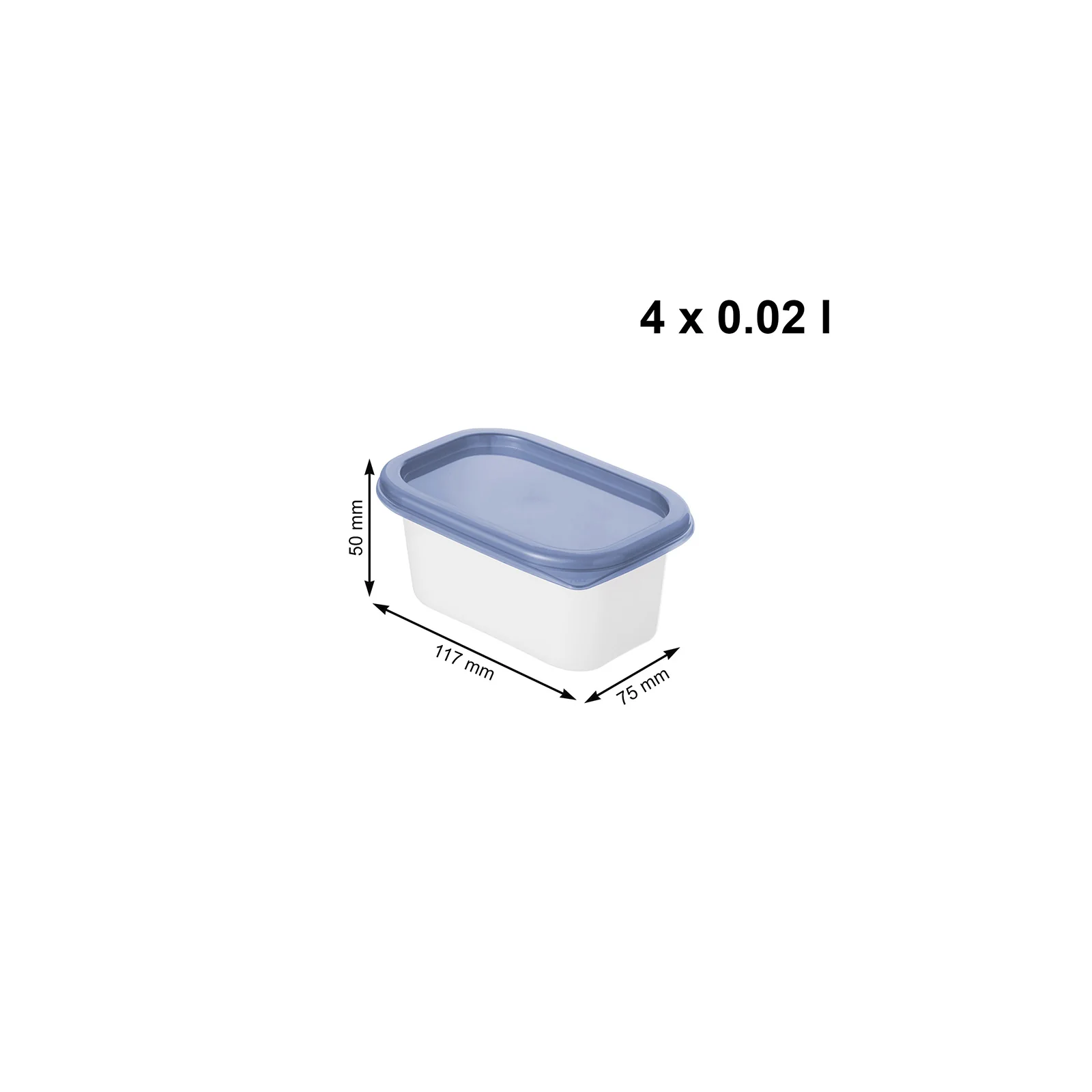 4er Set Gefrierdosen 0,2 l DOMINO - Image 9